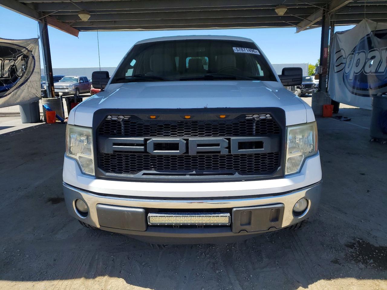 2012 Ford F150 Super Cab White vin: 1FTFX1CT7CFD01495