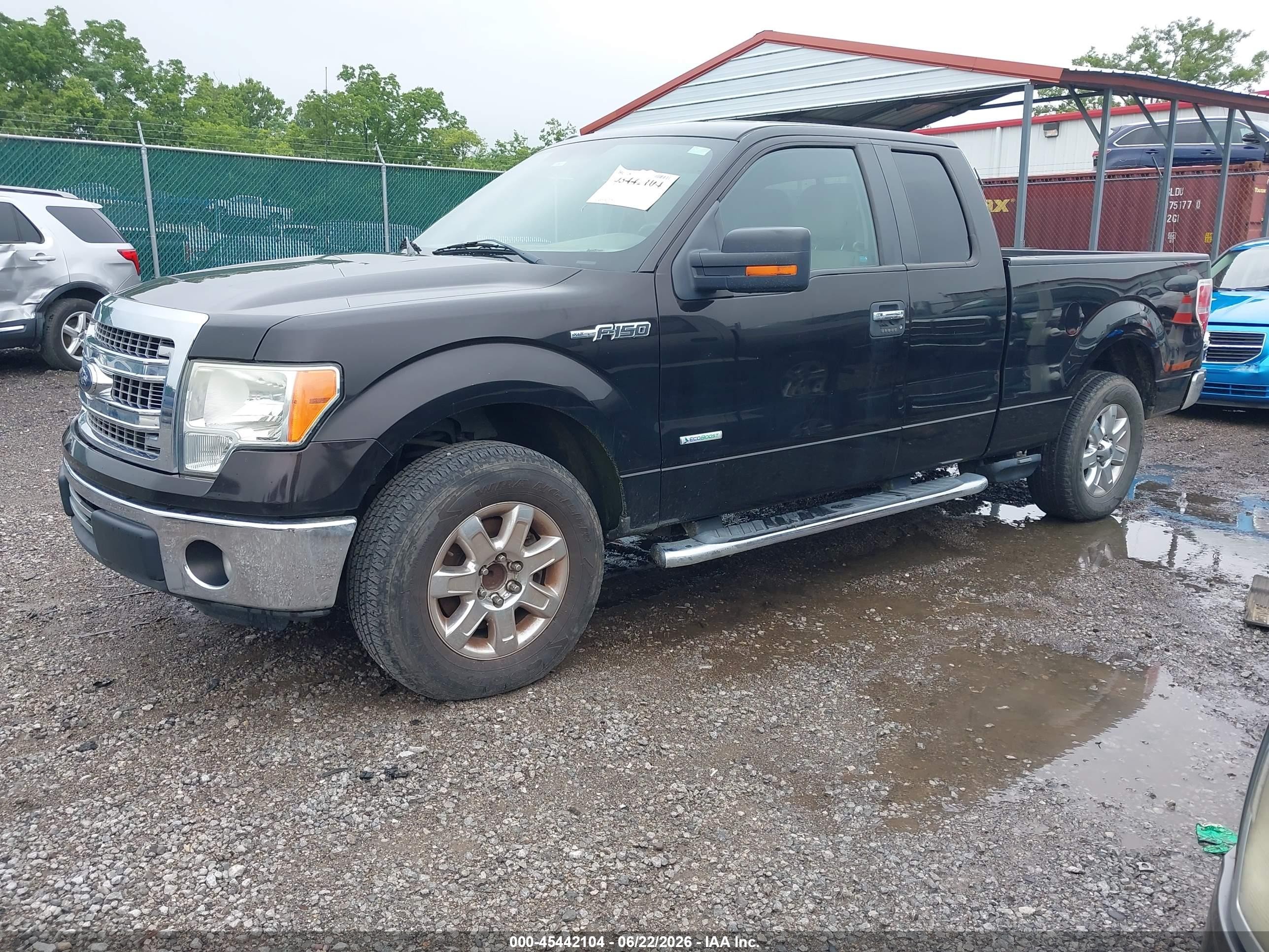 2013 Ford F-150 Fx2/lariat/xl/xlt Black vin: 1FTFX1CT8DFD02284