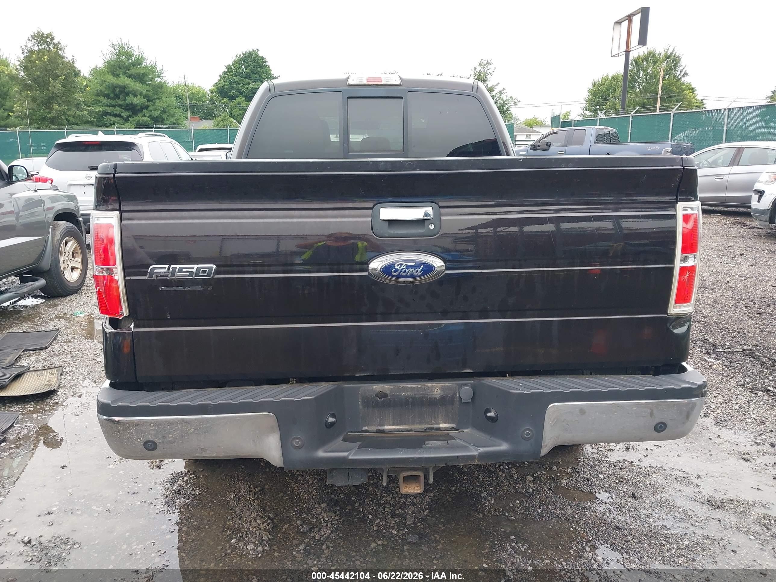 2013 Ford F-150 Fx2/lariat/xl/xlt Black vin: 1FTFX1CT8DFD02284