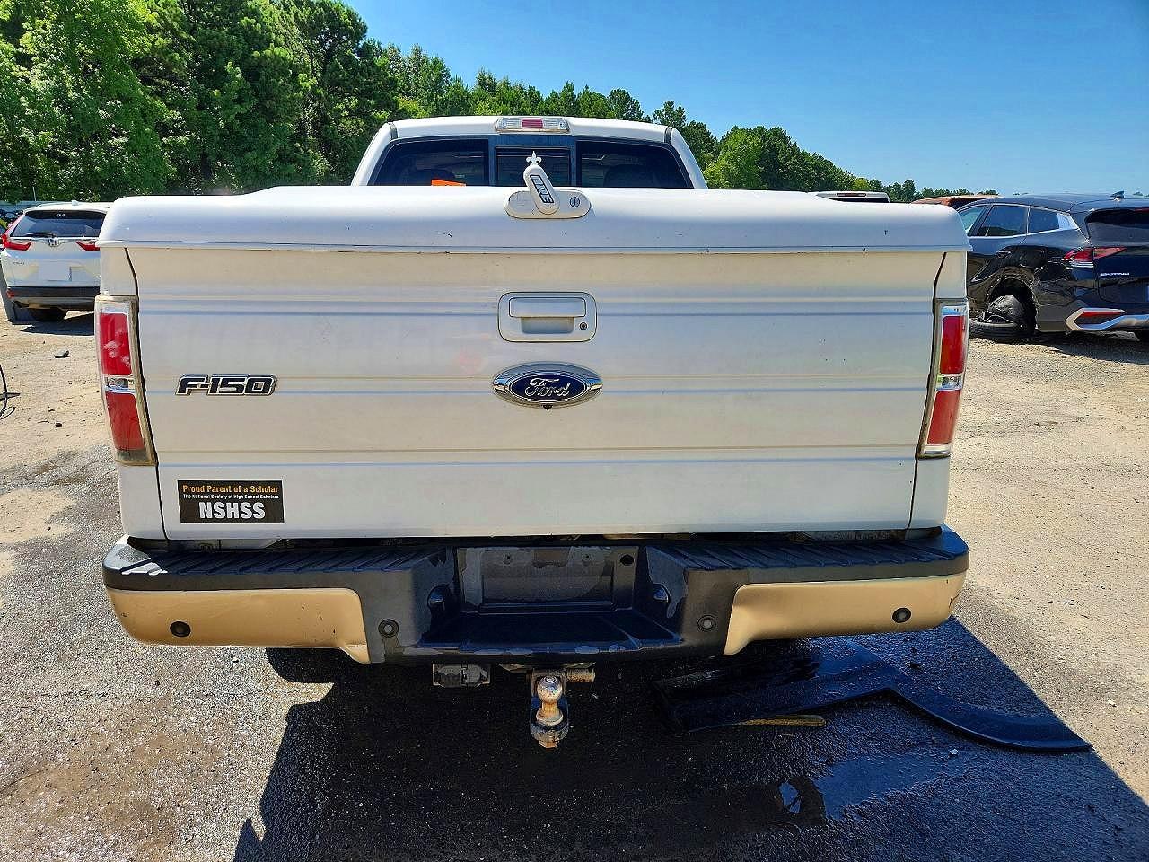 2012 Ford F150 Super Cab White vin: 1FTFX1CT9CFB90691