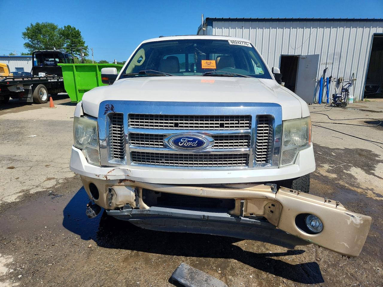 2012 Ford F150 Super Cab White vin: 1FTFX1CT9CFB90691