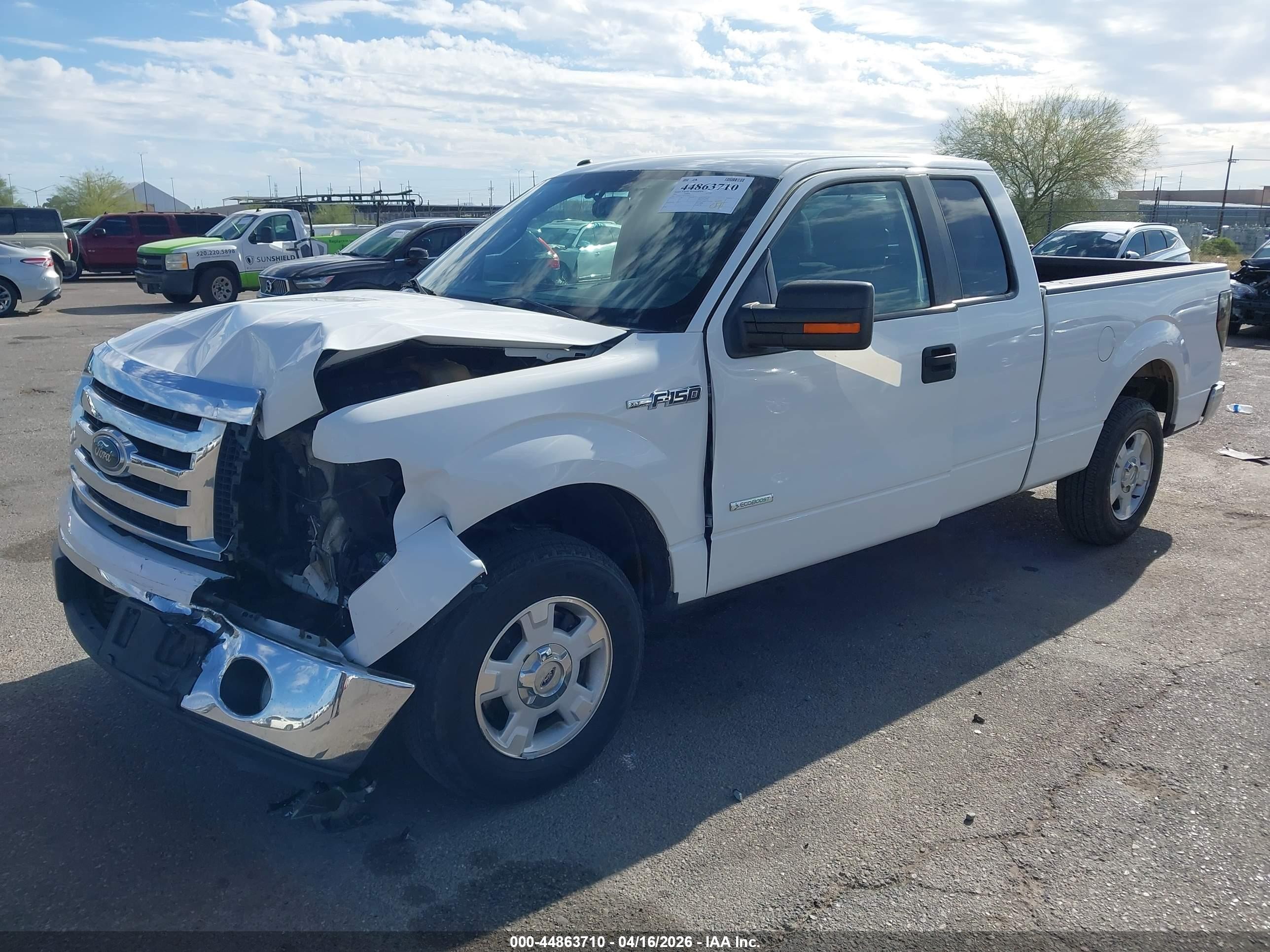 2012 Ford F-150 Xlt White vin: 1FTFX1CT9CFC36133