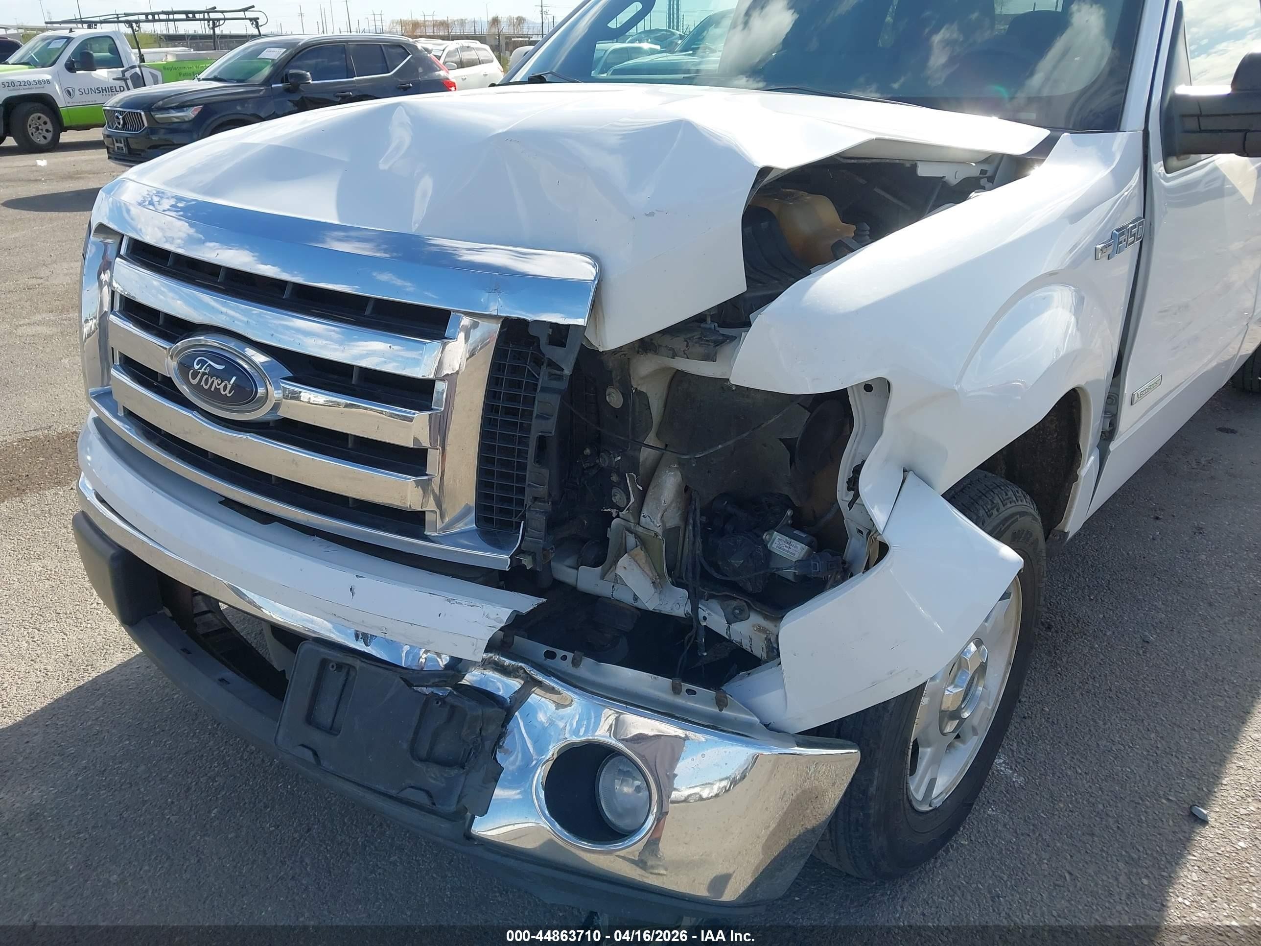 2012 Ford F-150 Xlt White vin: 1FTFX1CT9CFC36133