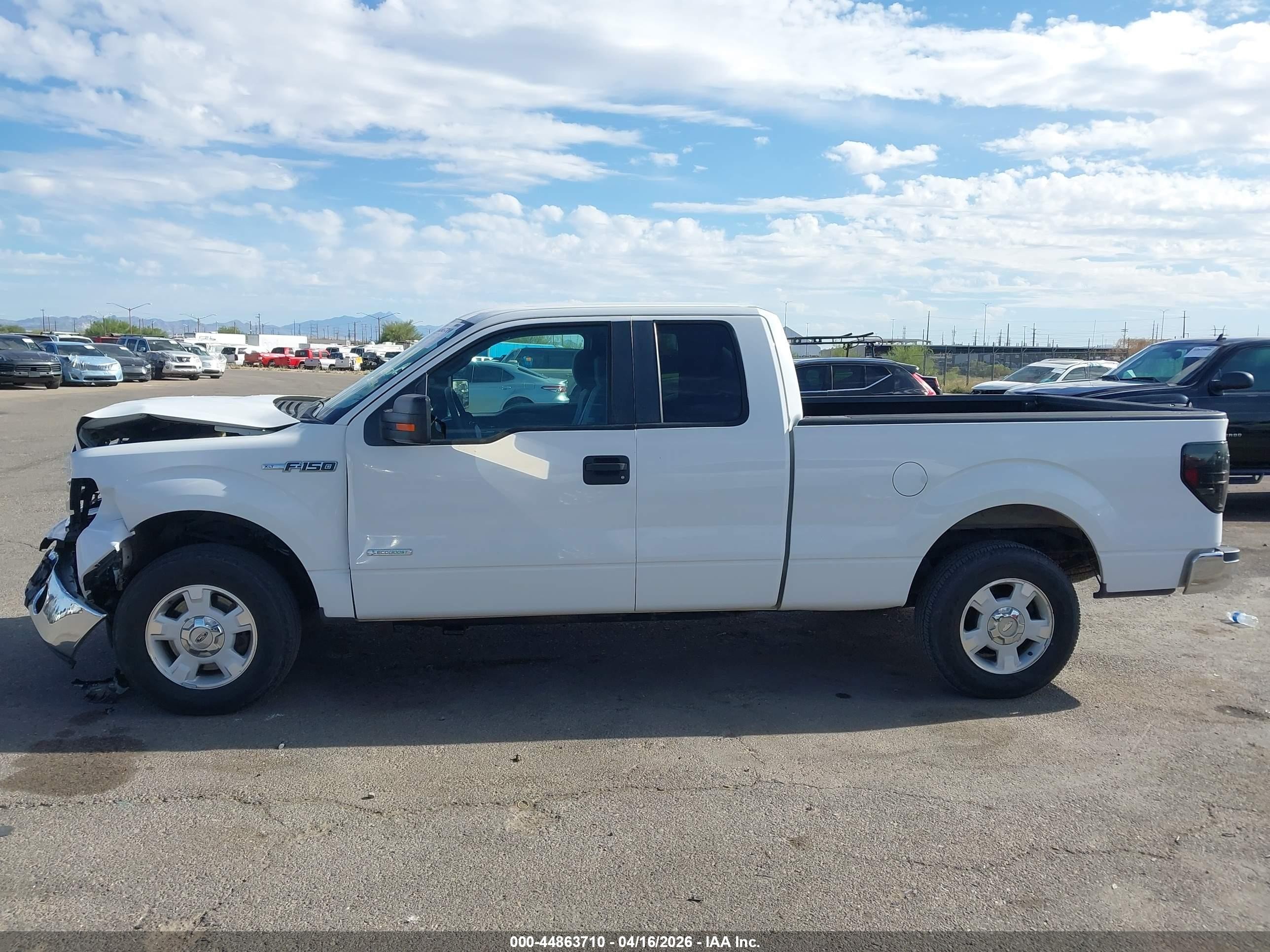 2012 Ford F-150 Xlt White vin: 1FTFX1CT9CFC36133
