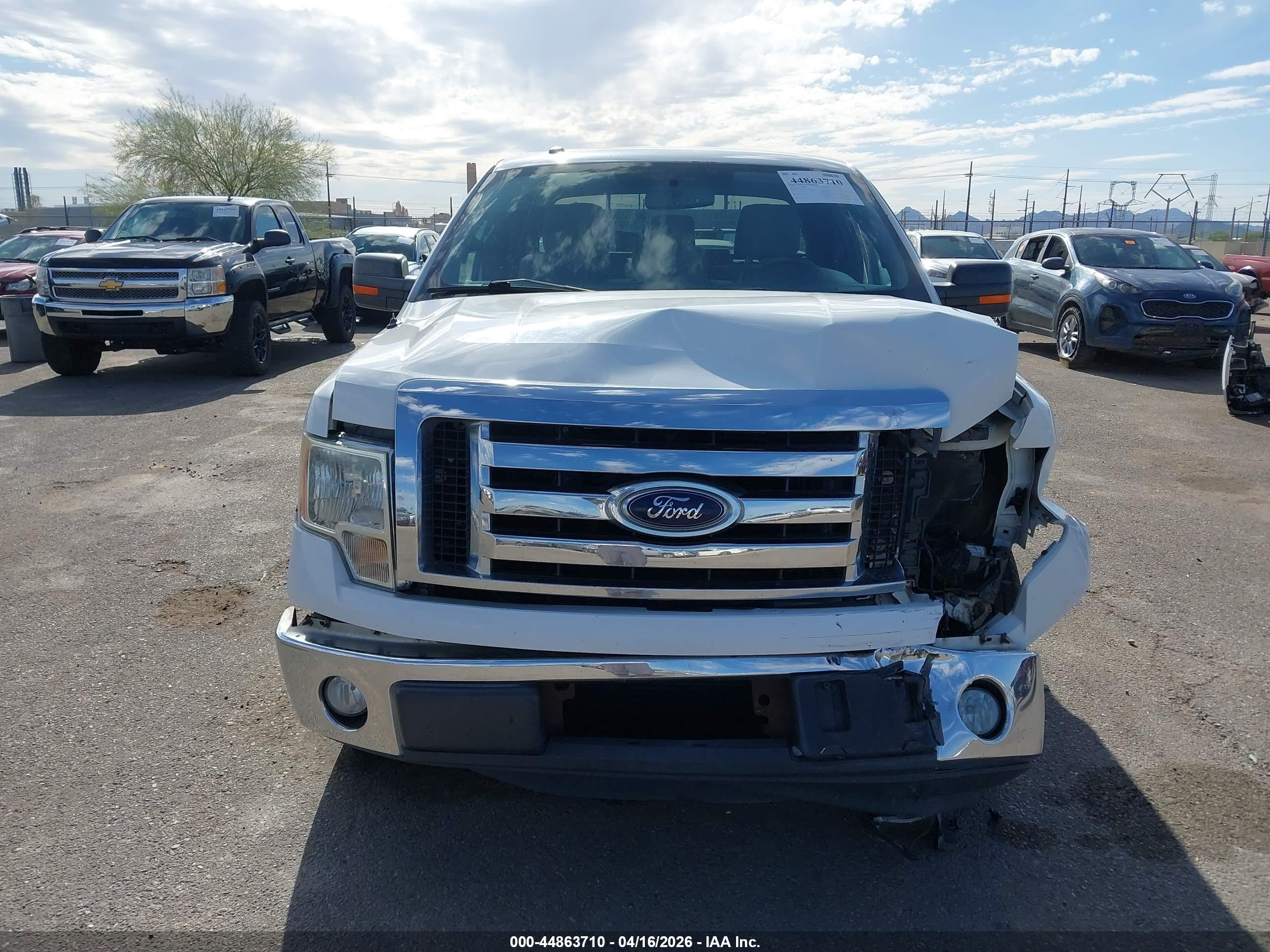 2012 Ford F-150 Xlt White vin: 1FTFX1CT9CFC36133