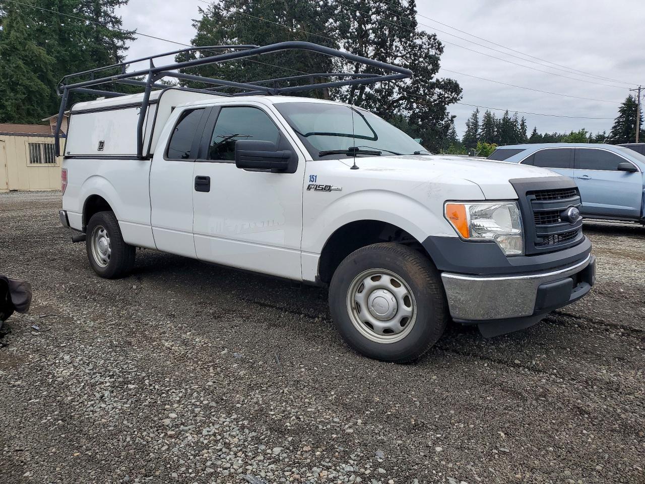 2013 Ford F150 Super Cab Белый vin: 1FTFX1CT9DKG13181