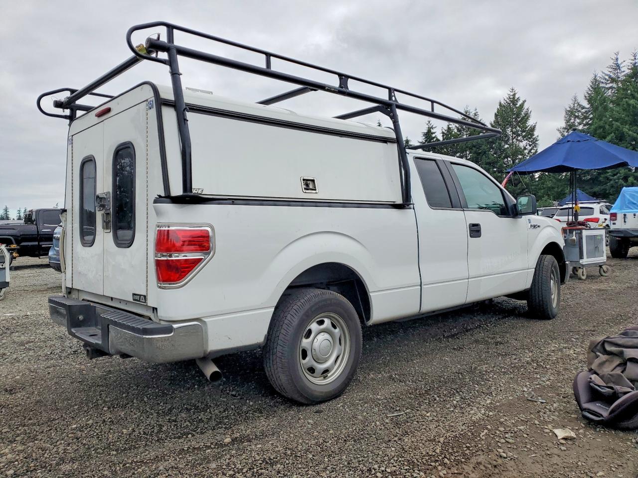 2013 Ford F150 Super Cab Белый vin: 1FTFX1CT9DKG13181