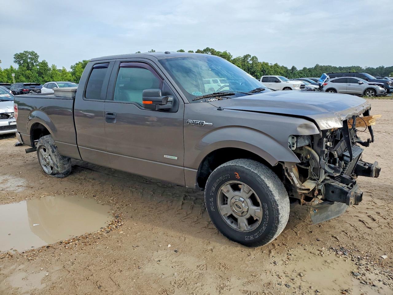 2014 Ford F150 Super Cab Gray vin: 1FTFX1CT9EFC69667