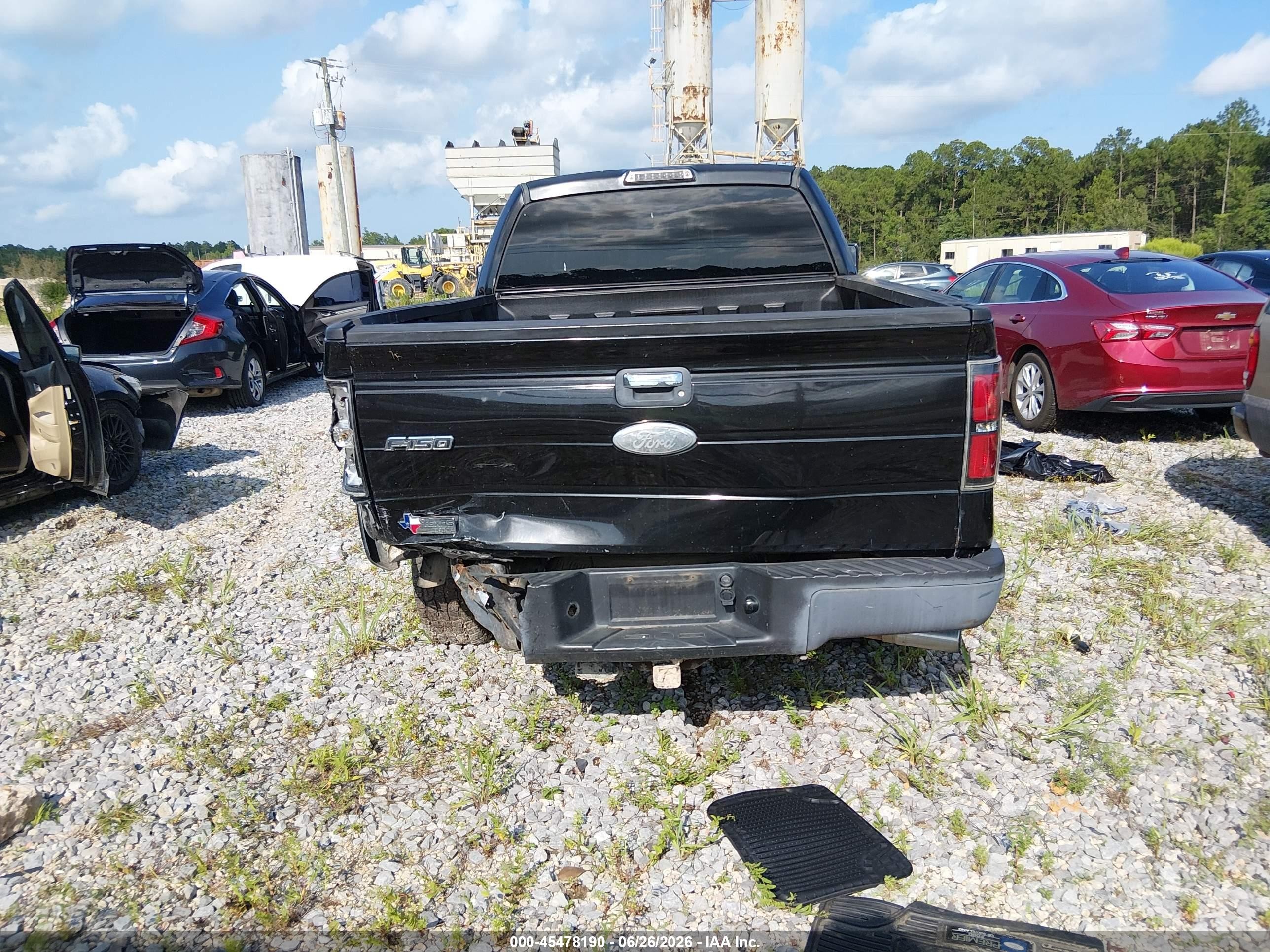 2012 Ford F-150 Fx2/lariat/xl/xlt Black vin: 1FTFX1CTXCKE18799