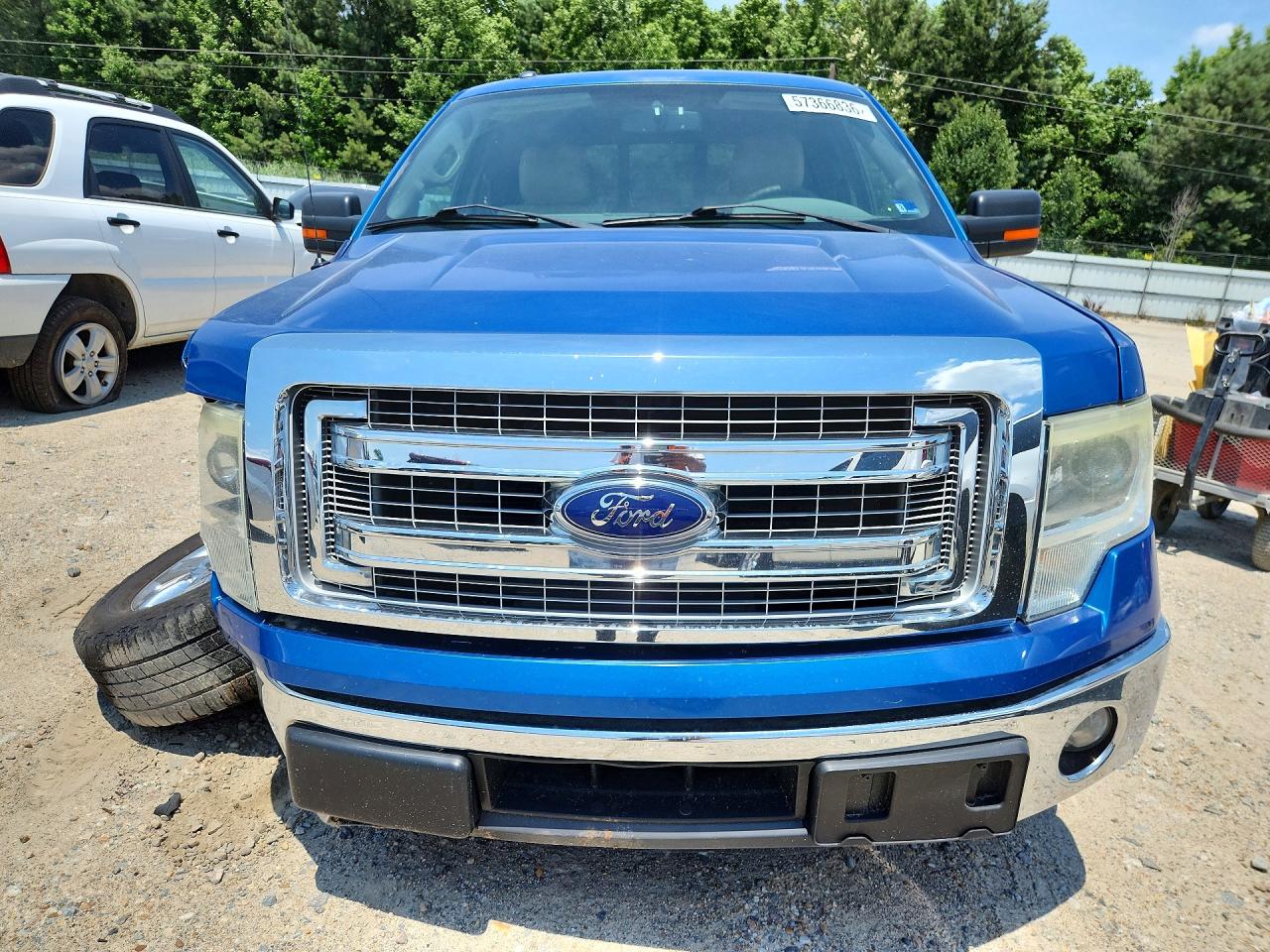 2014 Ford F150 Super Cab Blue vin: 1FTFX1CTXEKD54640