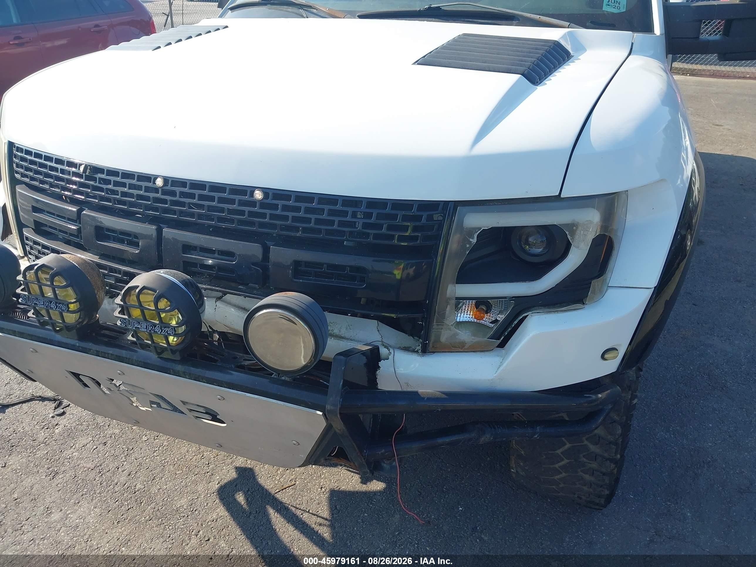2010 Ford F-150 Fx2 Sport/lariat/xl/xlt White vin: 1FTFX1CV1AKA98741