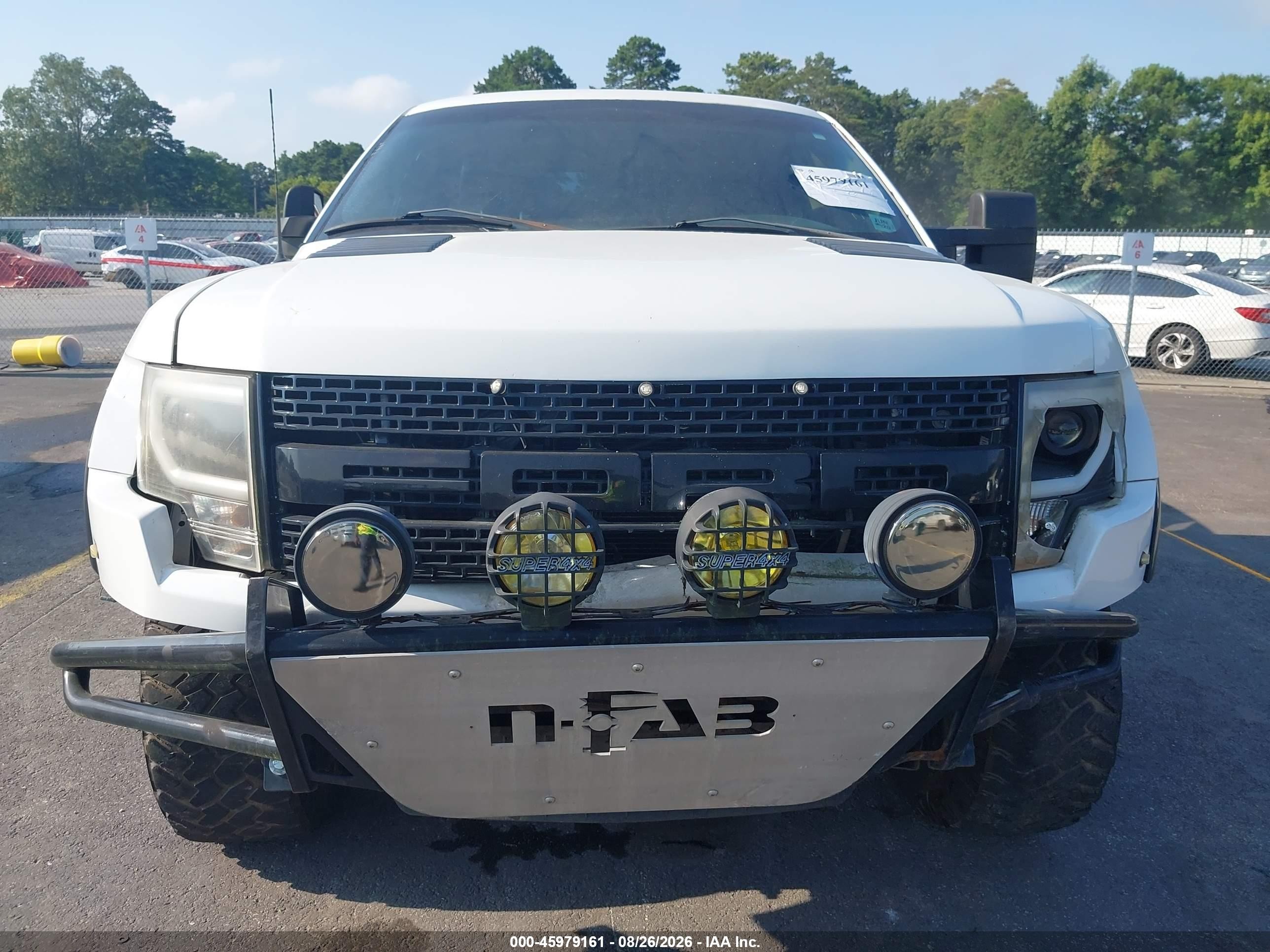 2010 Ford F-150 Fx2 Sport/lariat/xl/xlt White vin: 1FTFX1CV1AKA98741