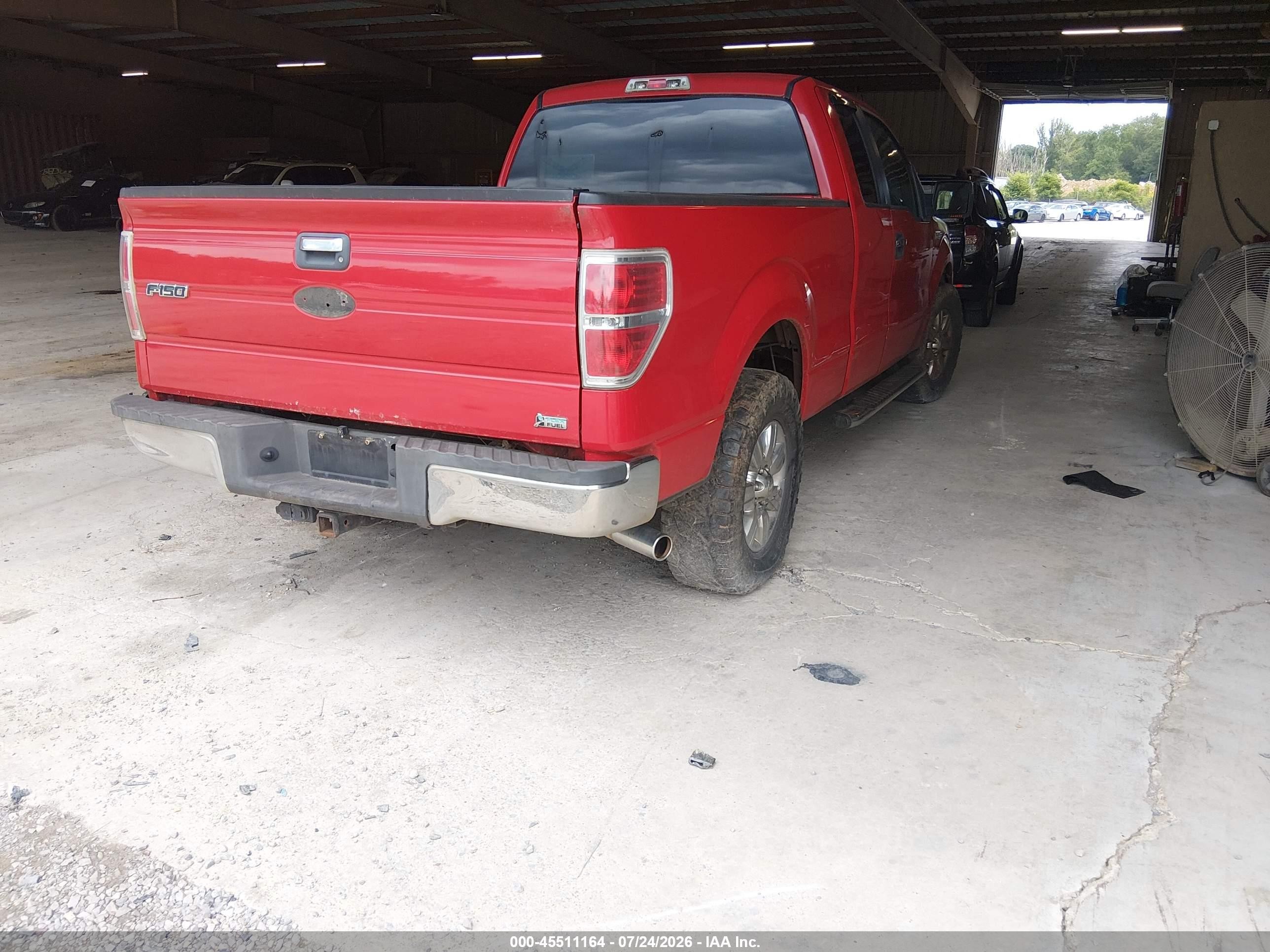 2010 Ford F-150 Fx2 Sport/lariat/xl/xlt Red vin: 1FTFX1CV8AFA57824
