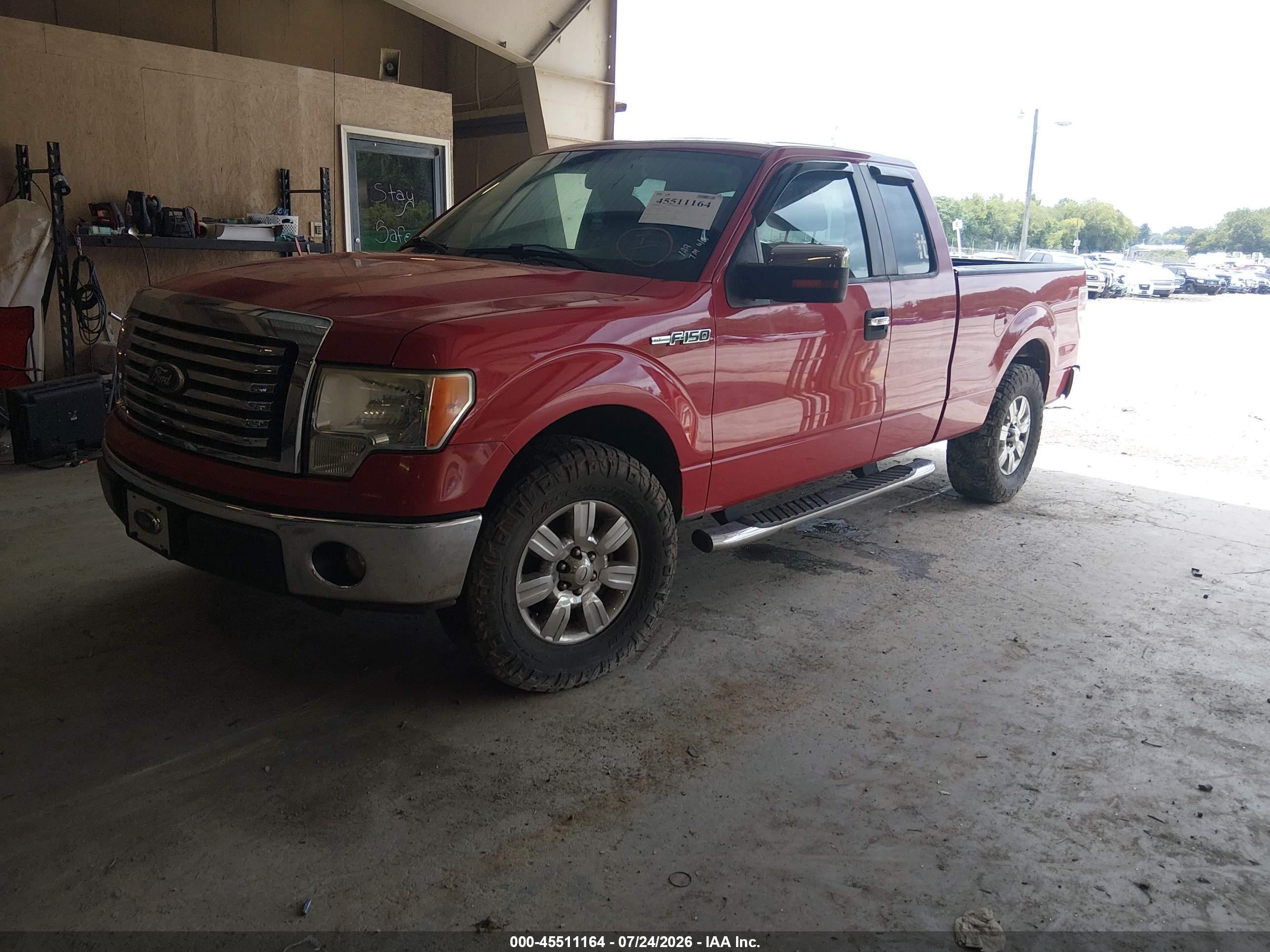 2010 Ford F-150 Fx2 Sport/lariat/xl/xlt Red vin: 1FTFX1CV8AFA57824