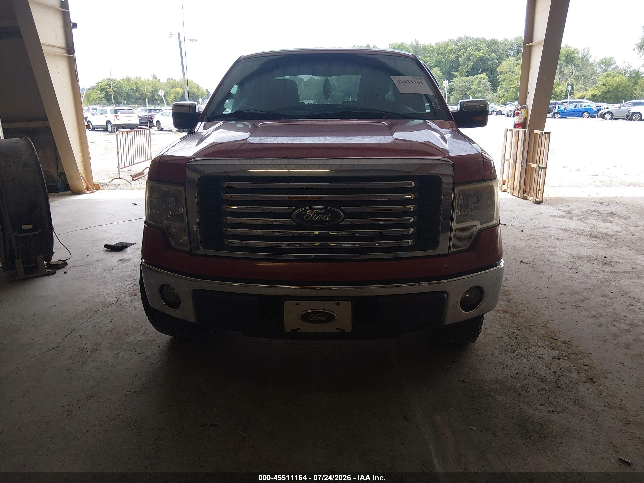 2010 Ford F-150 Fx2 Sport/lariat/xl/xlt Red vin: 1FTFX1CV8AFA57824