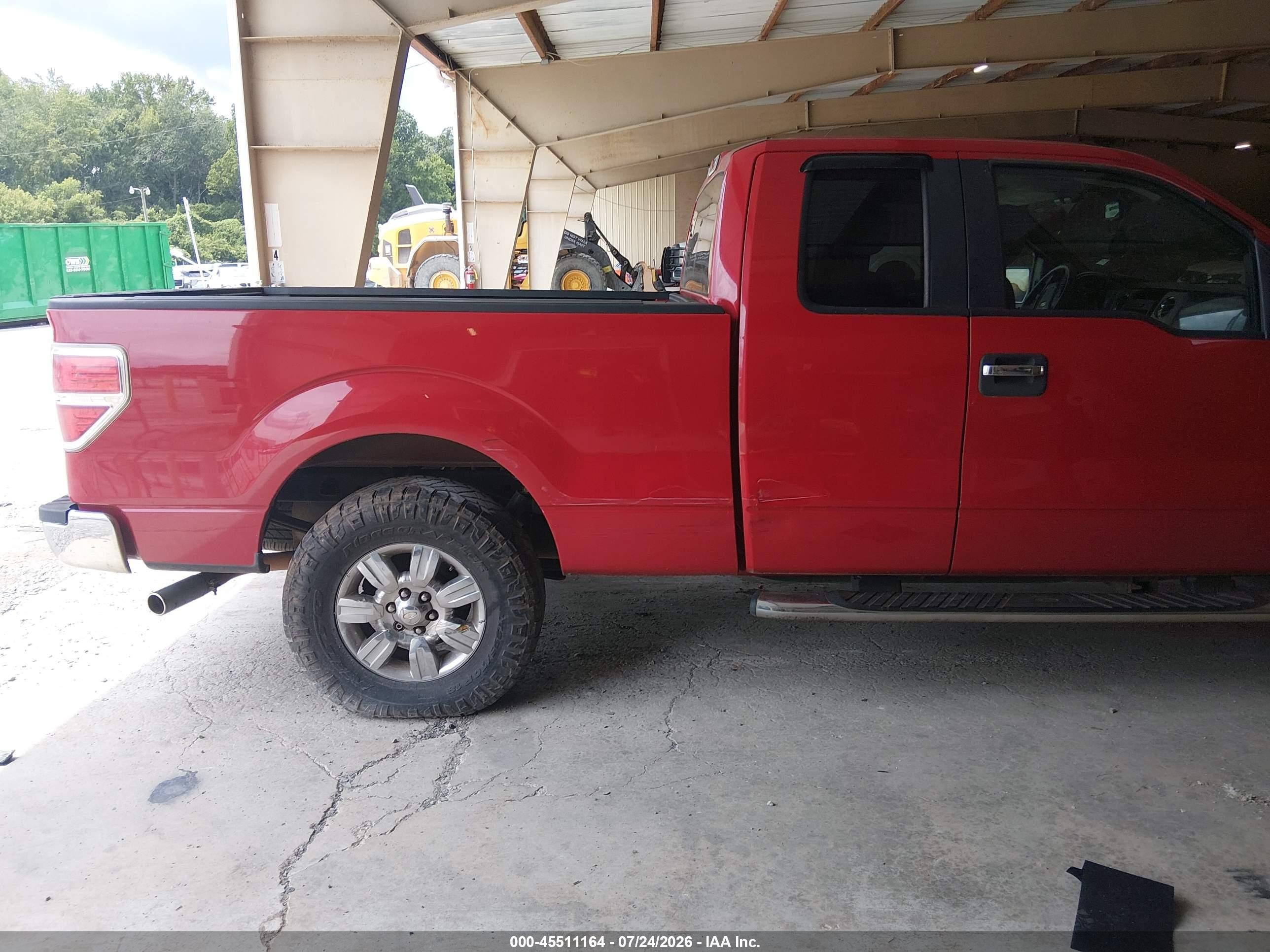 2010 Ford F-150 Fx2 Sport/lariat/xl/xlt Red vin: 1FTFX1CV8AFA57824