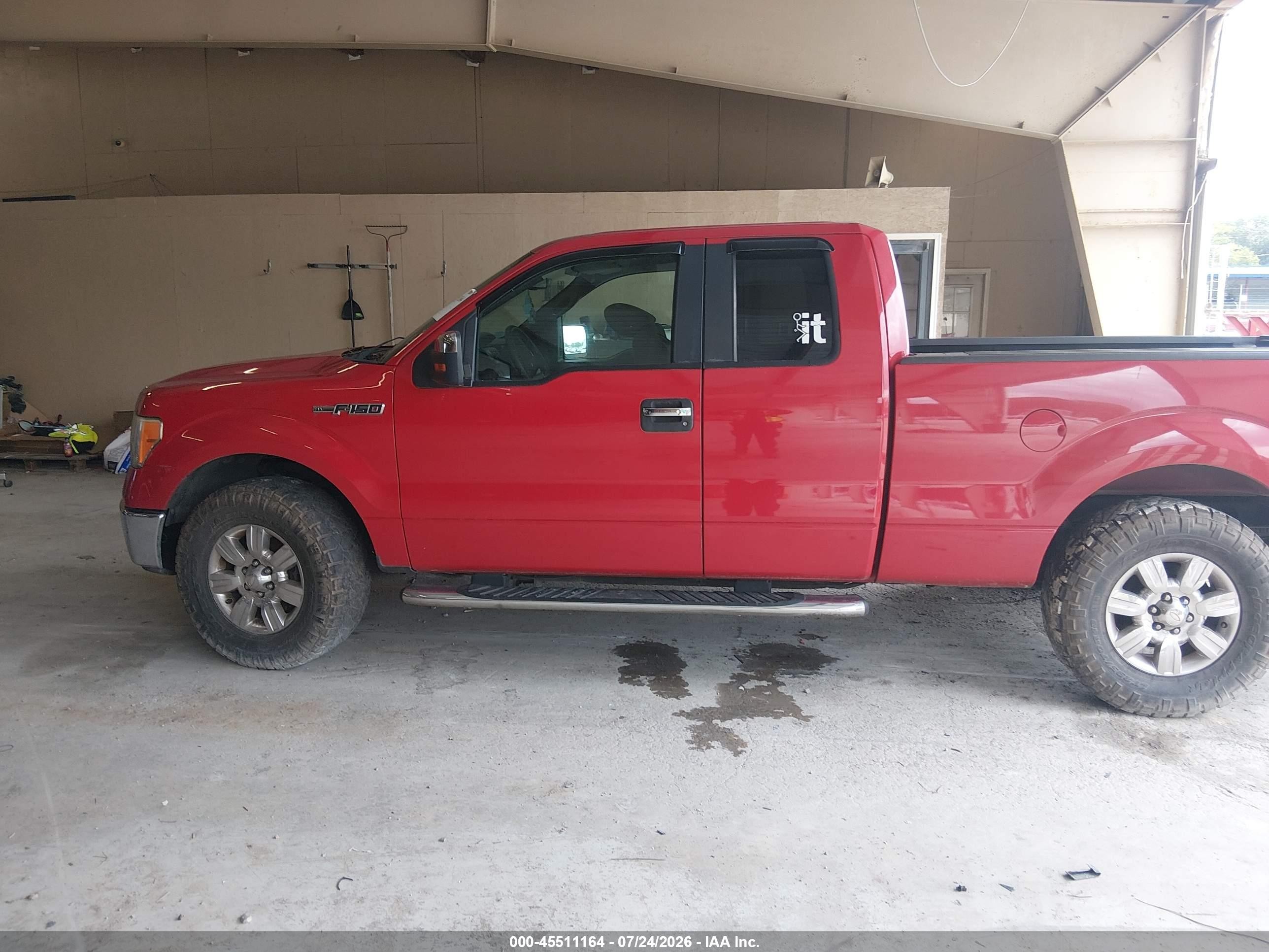 2010 Ford F-150 Fx2 Sport/lariat/xl/xlt Red vin: 1FTFX1CV8AFA57824
