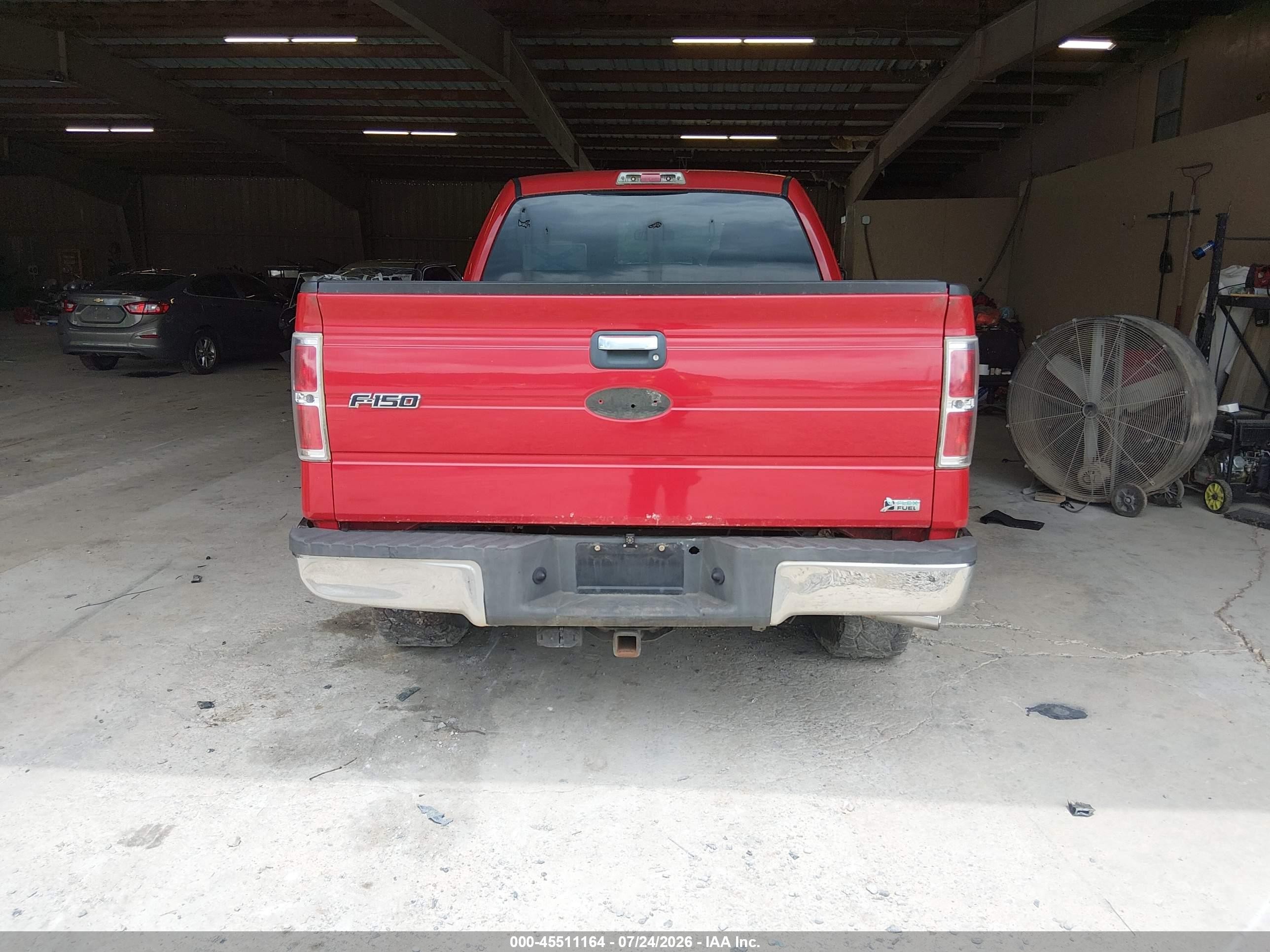 2010 Ford F-150 Fx2 Sport/lariat/xl/xlt Red vin: 1FTFX1CV8AFA57824