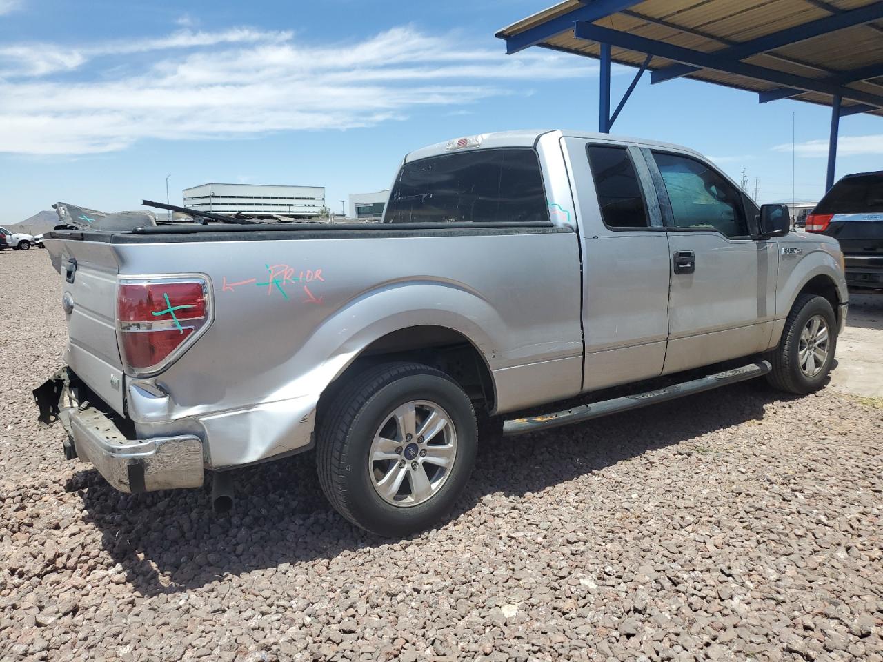 2010 Ford F150 Super Cab Silver vin: 1FTFX1CVXAFB17103