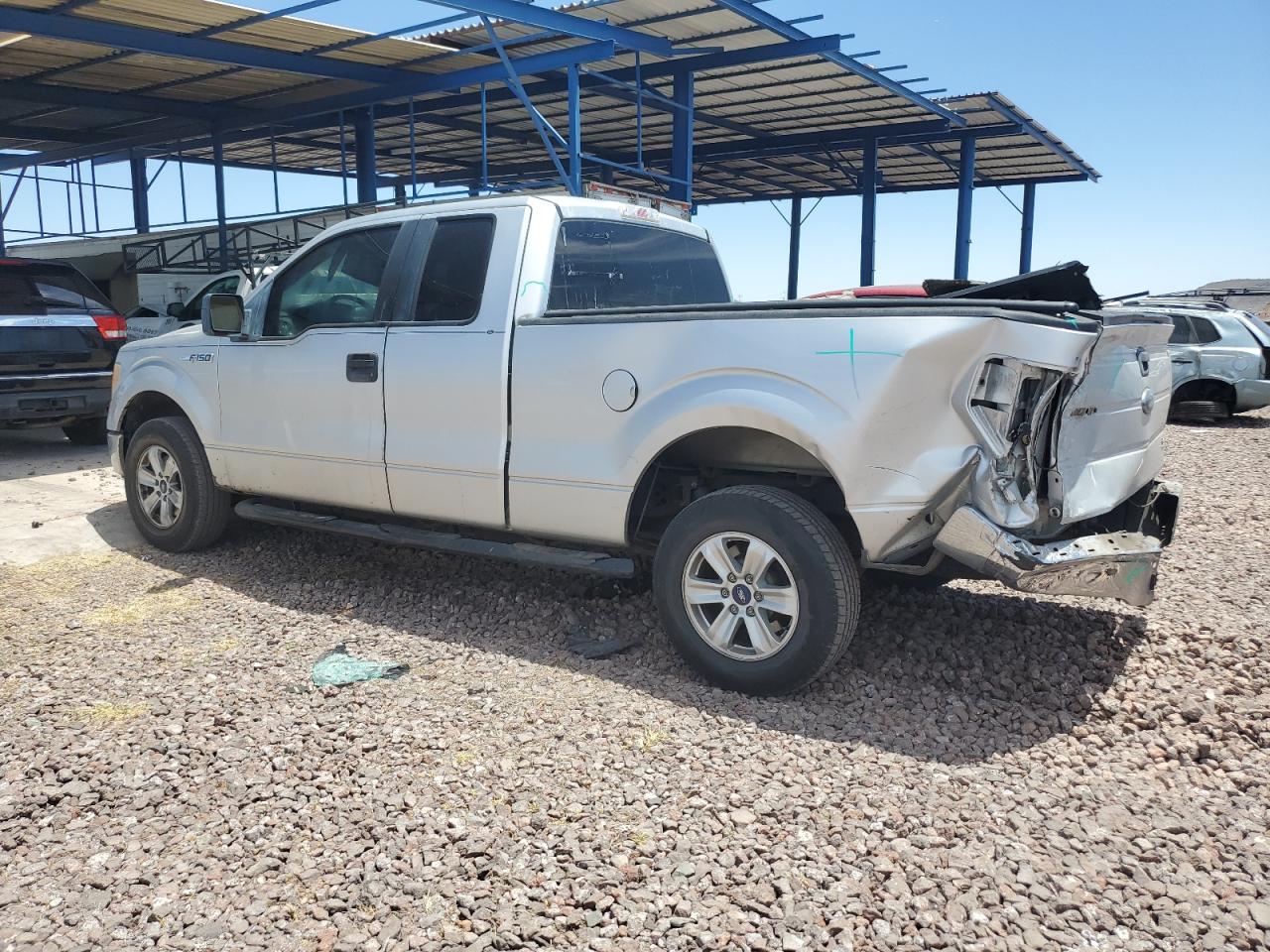 2010 Ford F150 Super Cab Silver vin: 1FTFX1CVXAFB17103