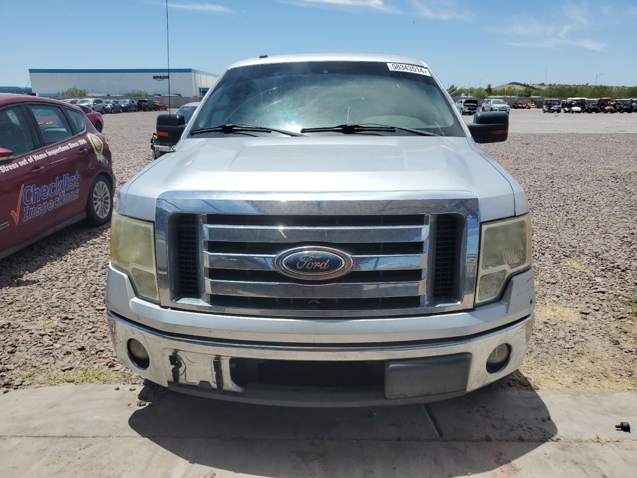 2010 Ford F150 Super Cab Silver vin: 1FTFX1CVXAFB17103
