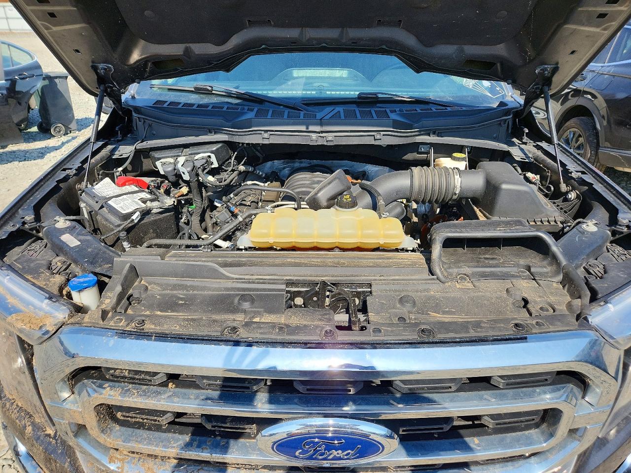 2021 Ford F150 Super Cab Серый vin: 1FTFX1E51MFC83916