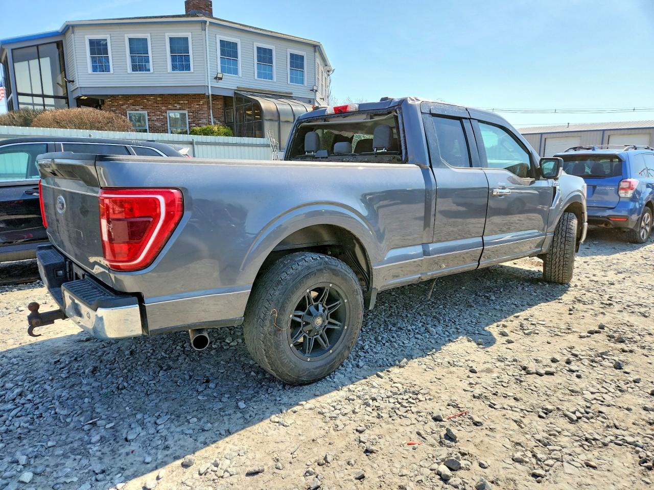 2021 Ford F150 Super Cab Серый vin: 1FTFX1E51MFC83916