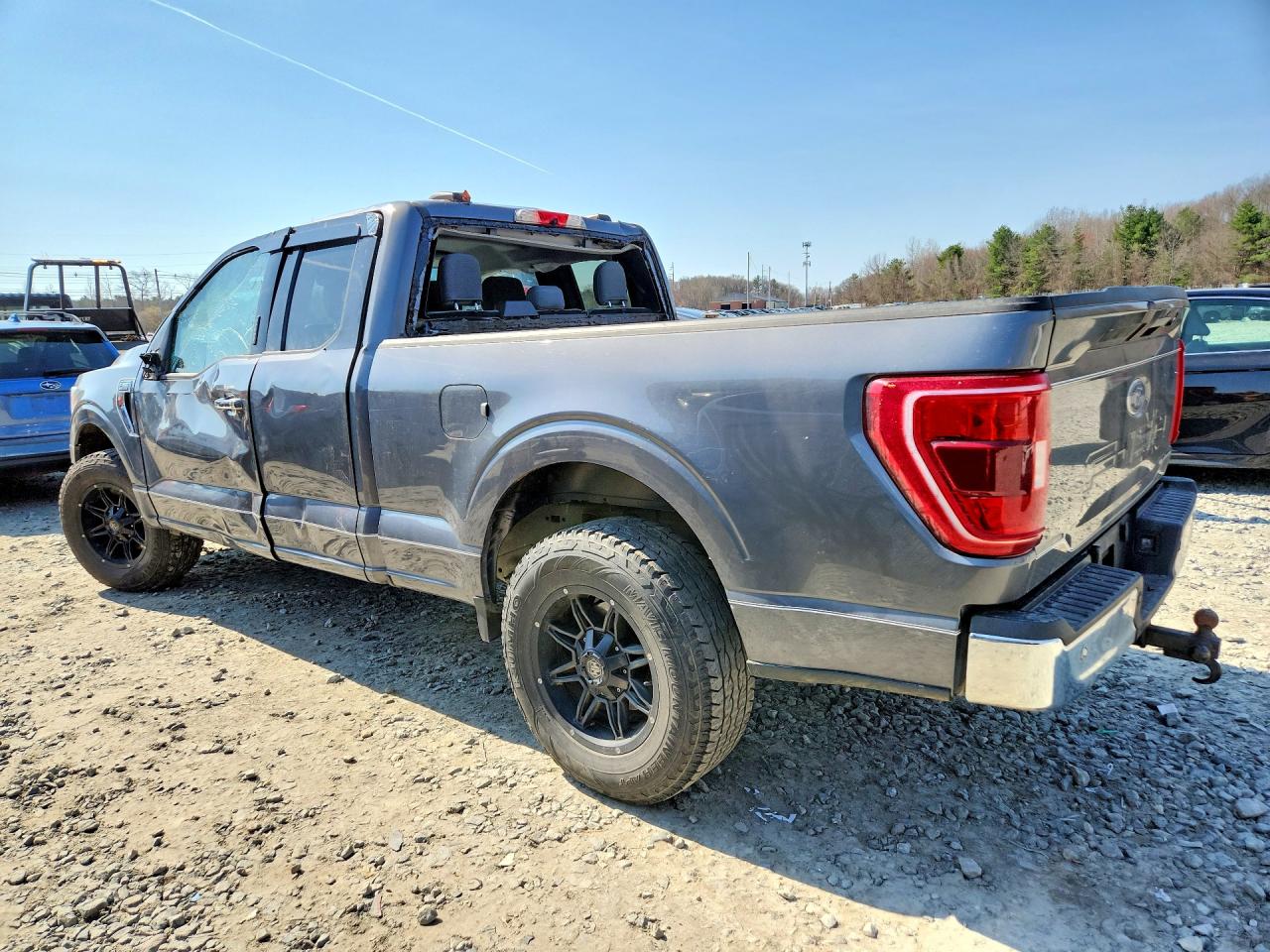 2021 Ford F150 Super Cab Серый vin: 1FTFX1E51MFC83916
