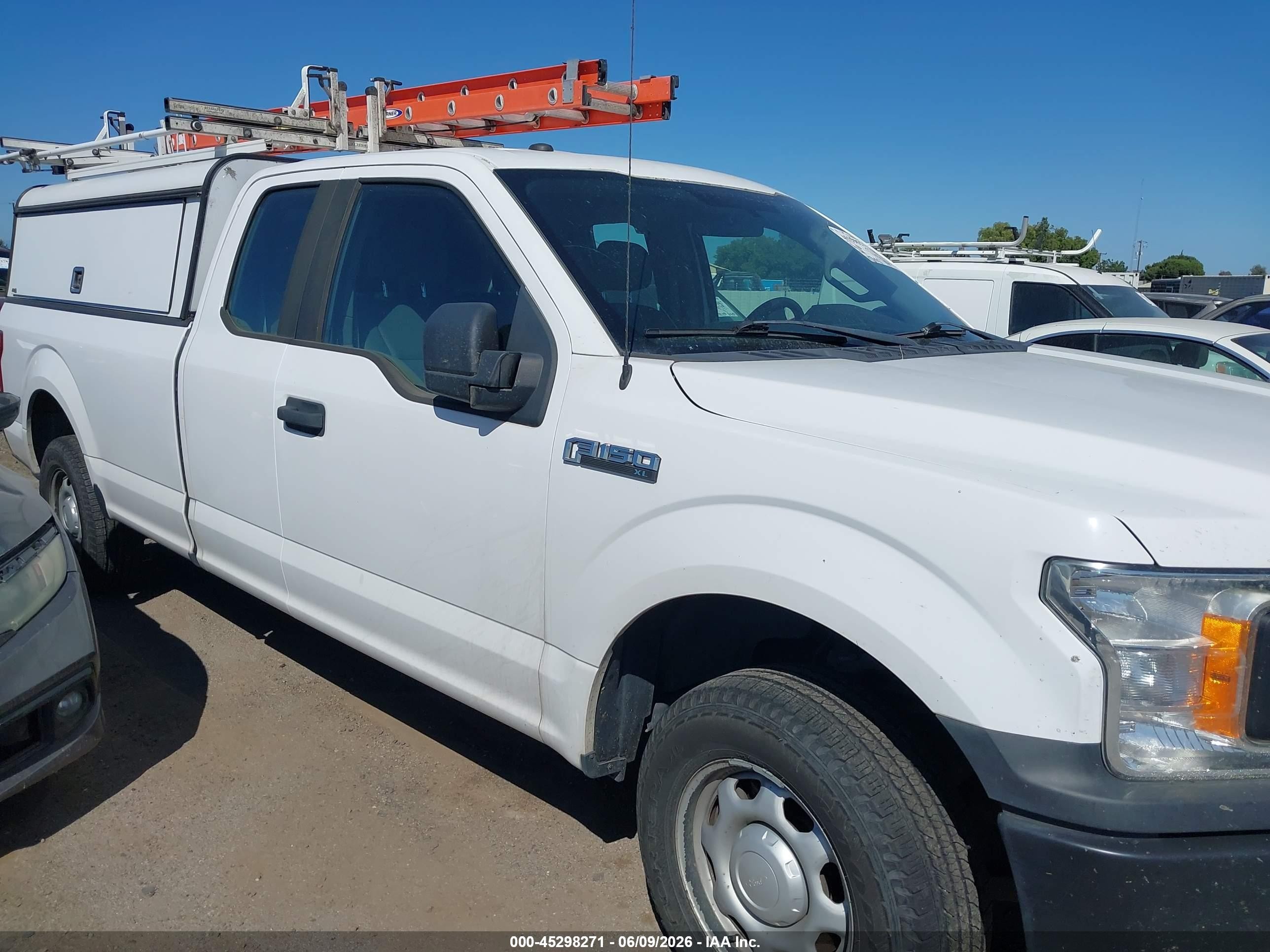 2018 Ford F-150 Xl White vin: 1FTFX1E52JKC27079