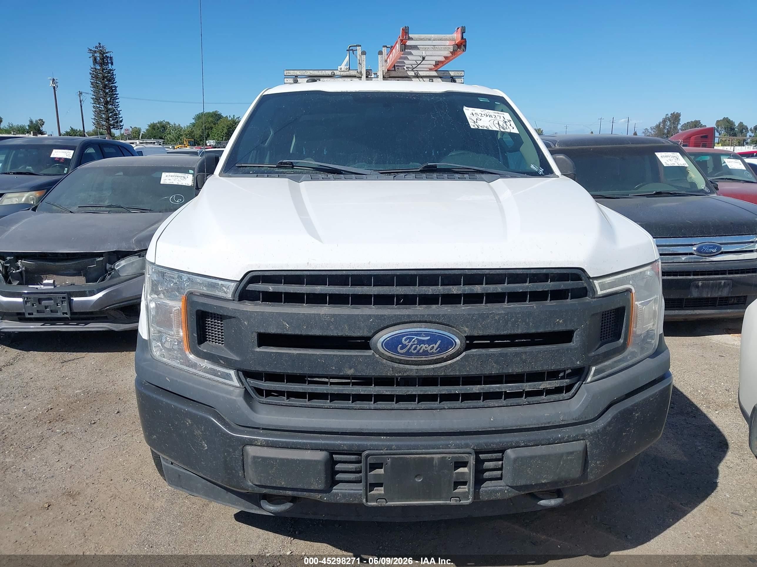 2018 Ford F-150 Xl White vin: 1FTFX1E52JKC27079