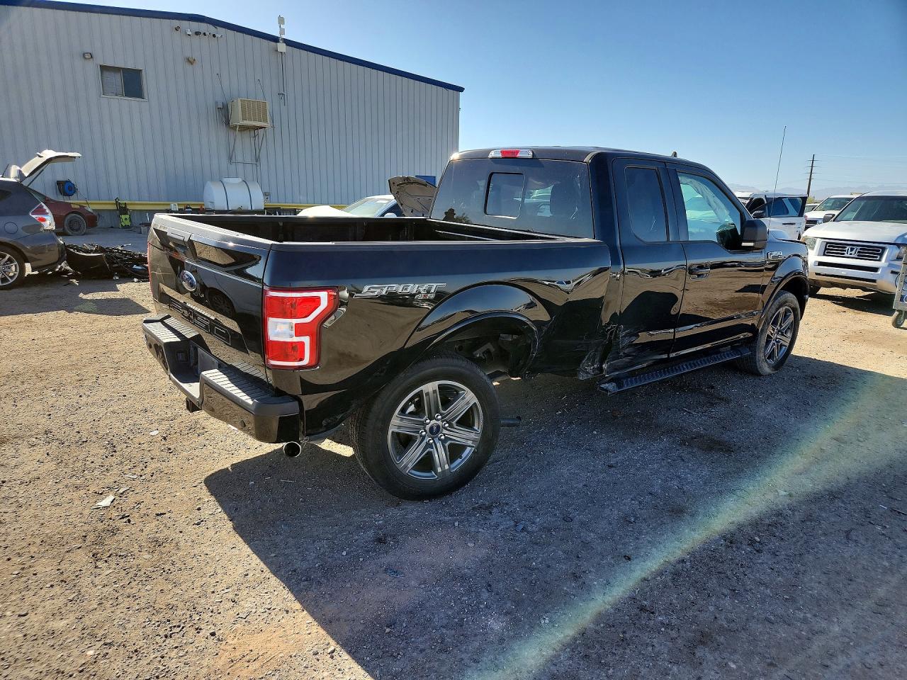 2020 Ford F150 Super Cab Black vin: 1FTFX1E53LFB85534