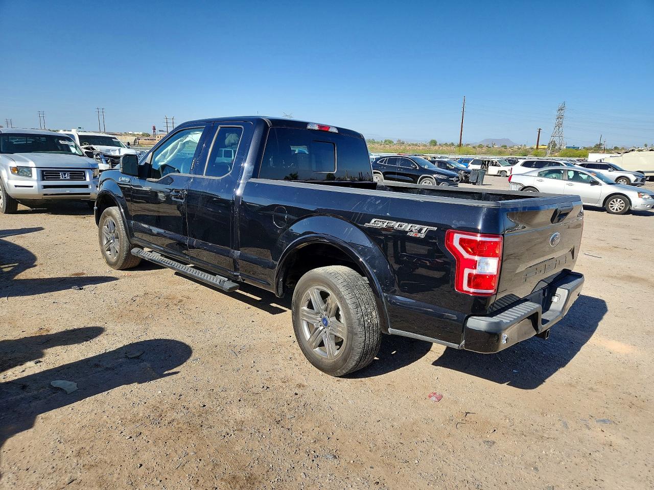 2020 Ford F150 Super Cab Black vin: 1FTFX1E53LFB85534