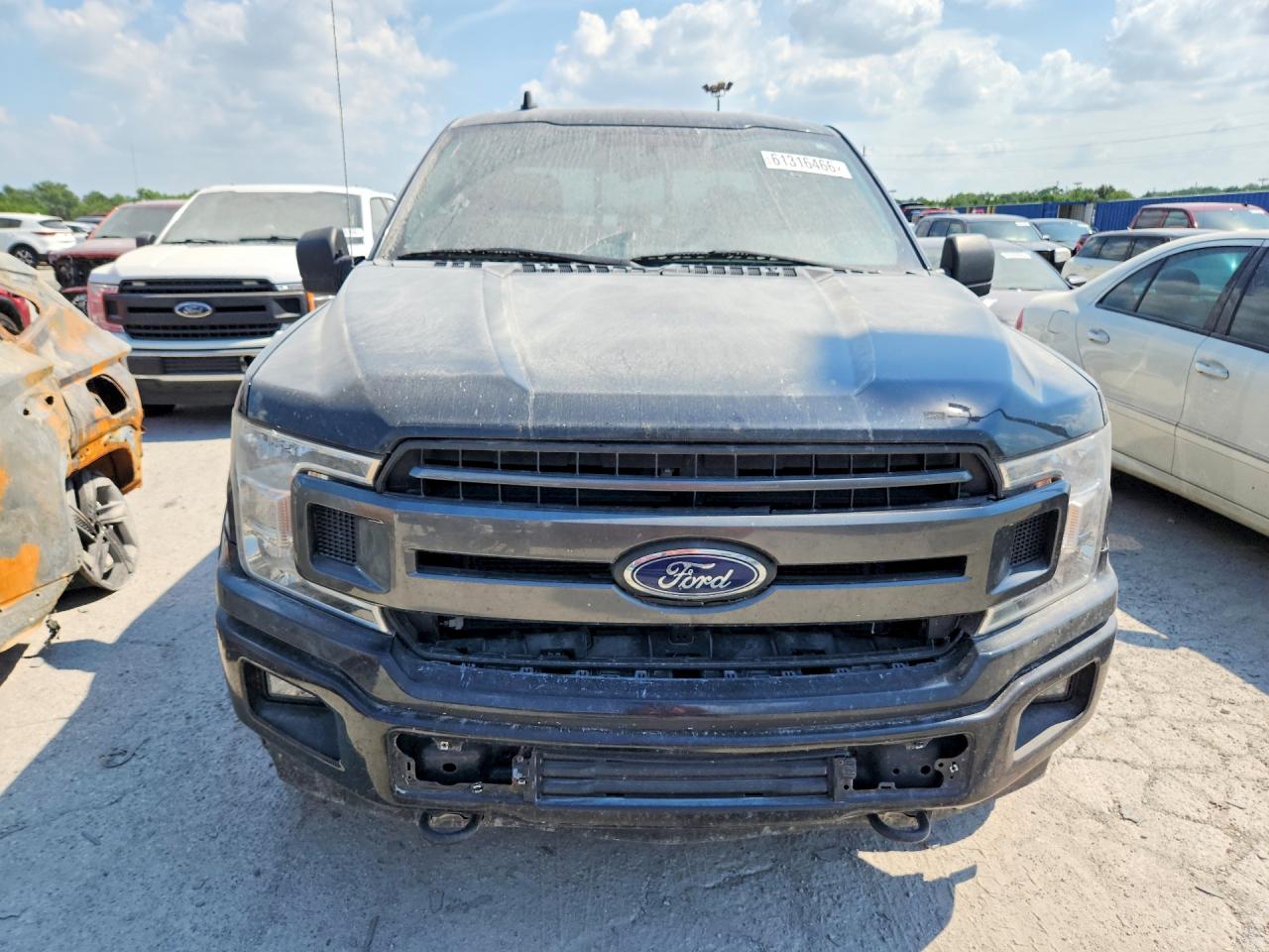 2018 Ford F150 Super Cab Black vin: 1FTFX1E55JKG12023