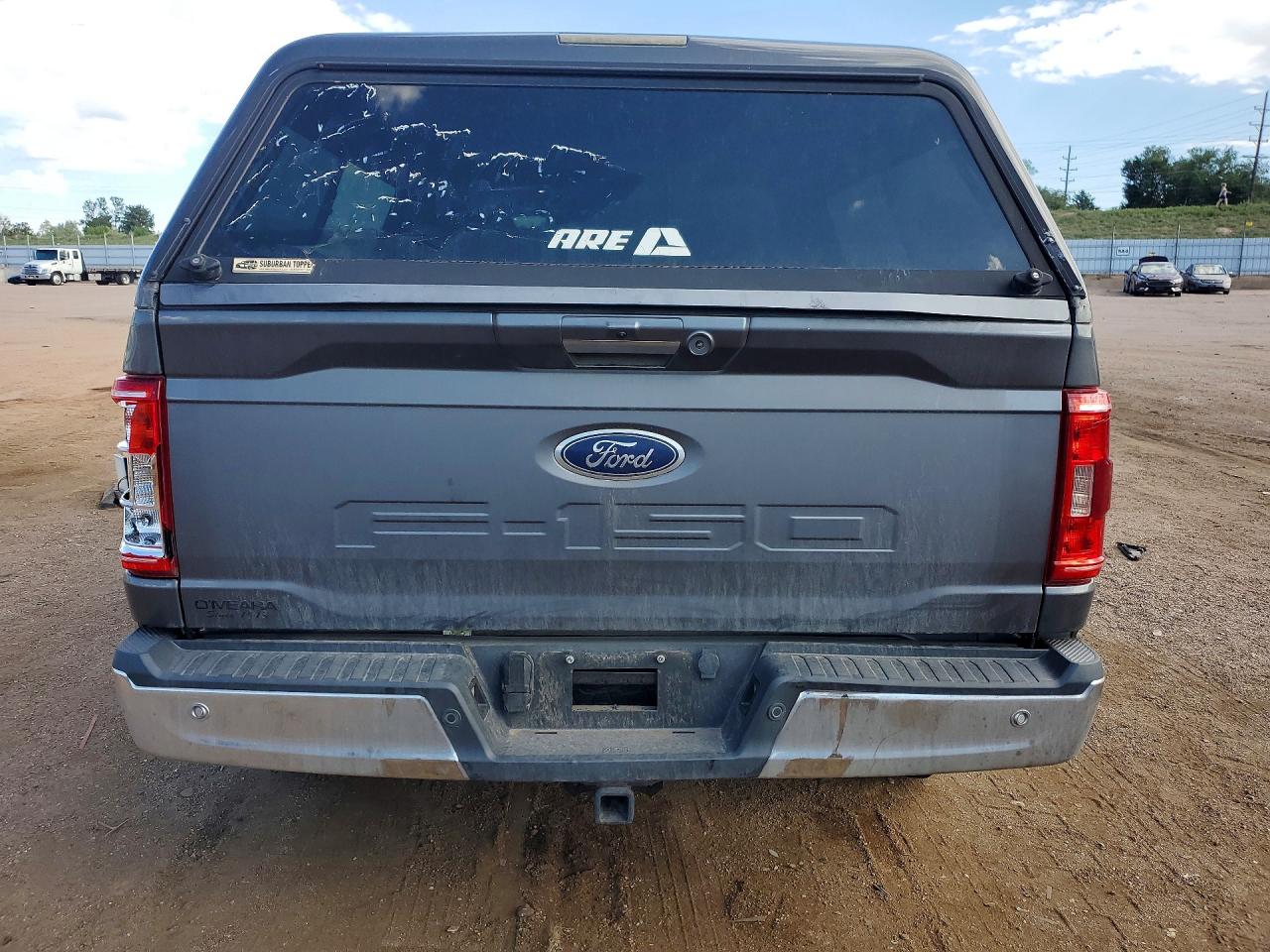 2022 Ford F150 Super Cab Gray vin: 1FTFX1E55NKE14256