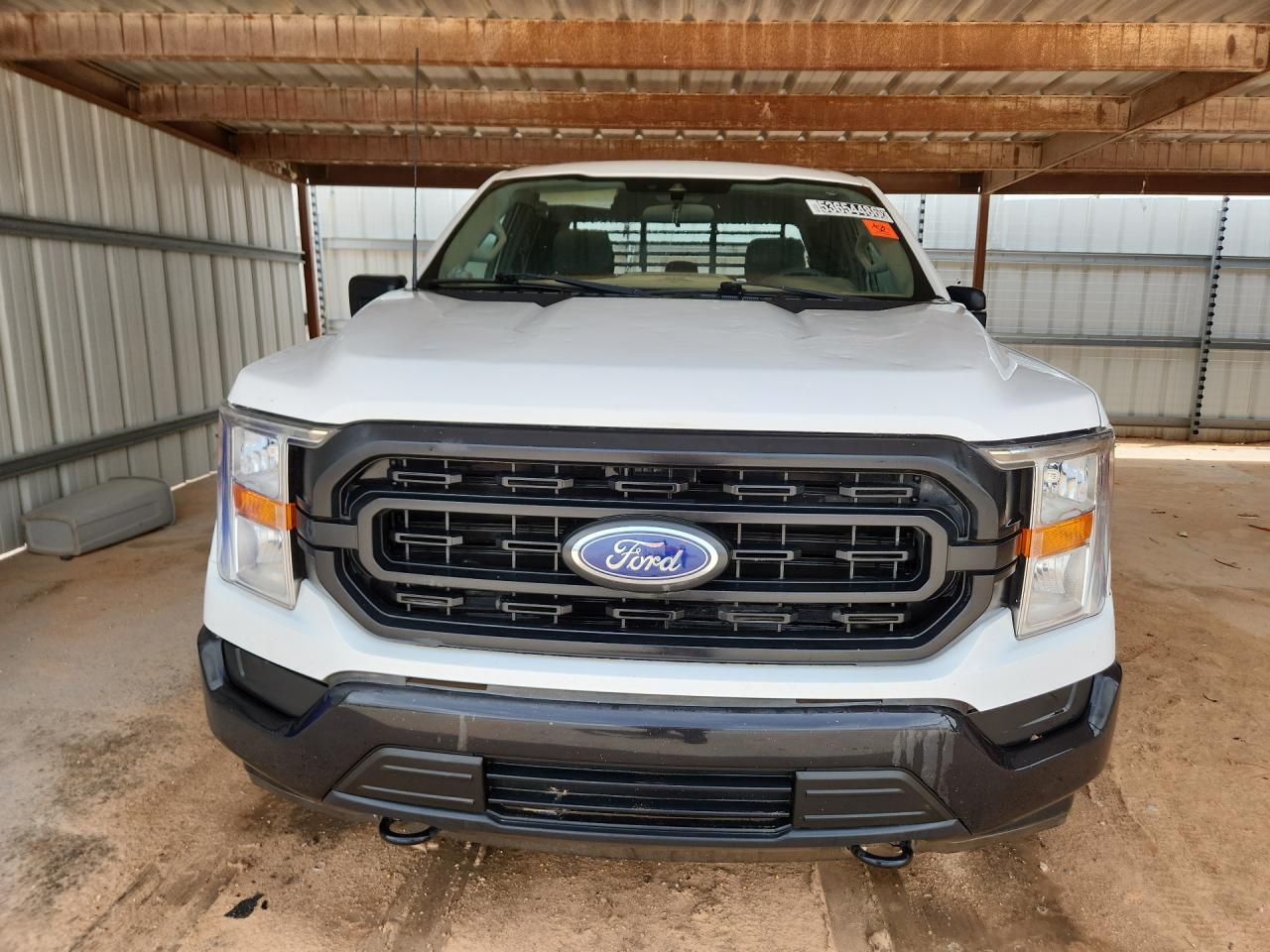 2022 Ford F150 Super Cab White vin: 1FTFX1E57NKE90643 Damage: Hood, Hail Damage, 10 Or More