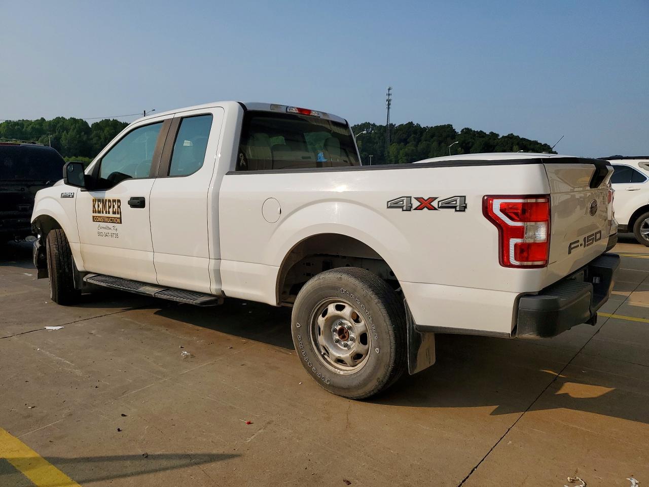 2018 Ford F150 Super Cab White vin: 1FTFX1E58JKE94601