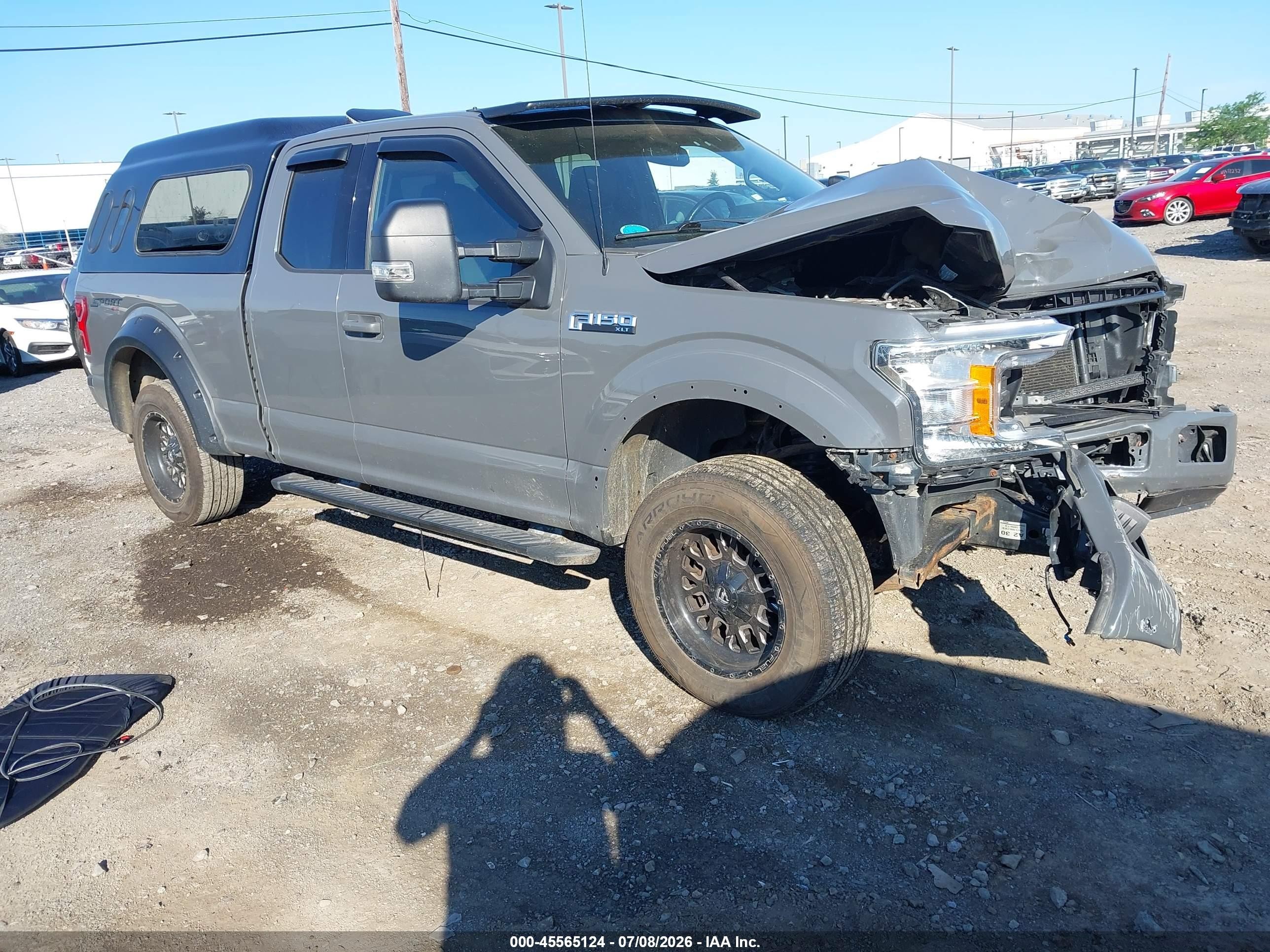 2018 Ford F-150 Lariat/xl/xlt Серый vin: 1FTFX1E59JFD32548