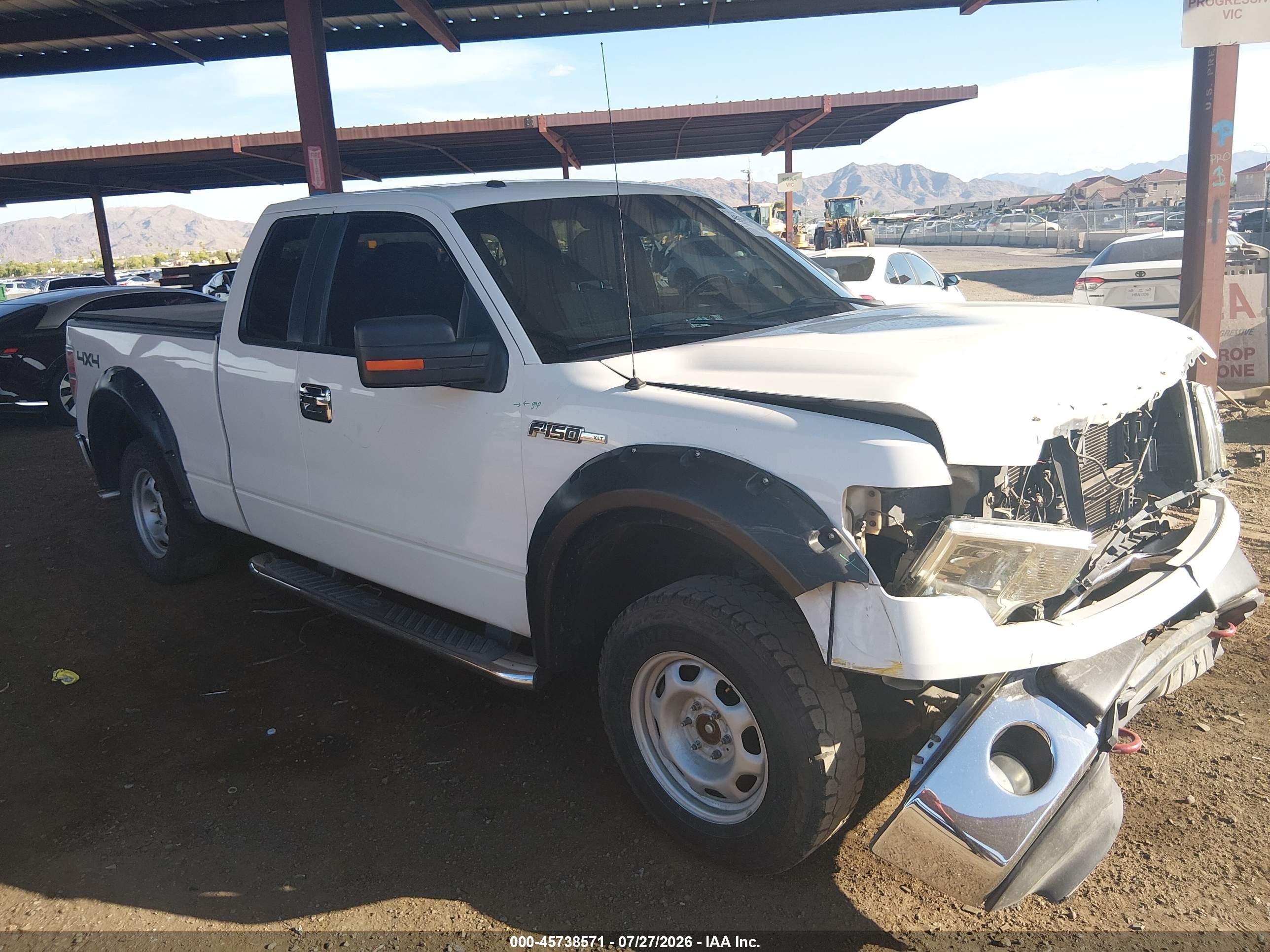 2011 Ford F-150 Xlt White vin: 1FTFX1EF0BKD20385