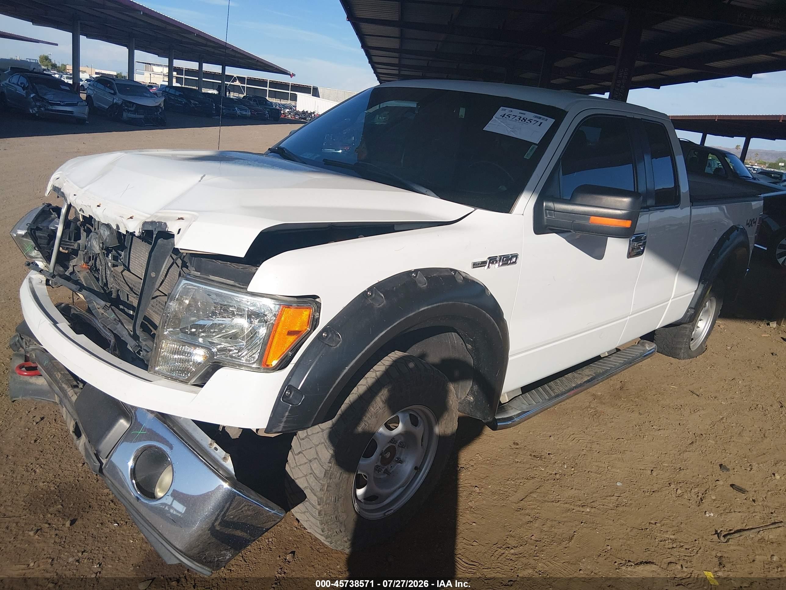 2011 Ford F-150 Xlt White vin: 1FTFX1EF0BKD20385