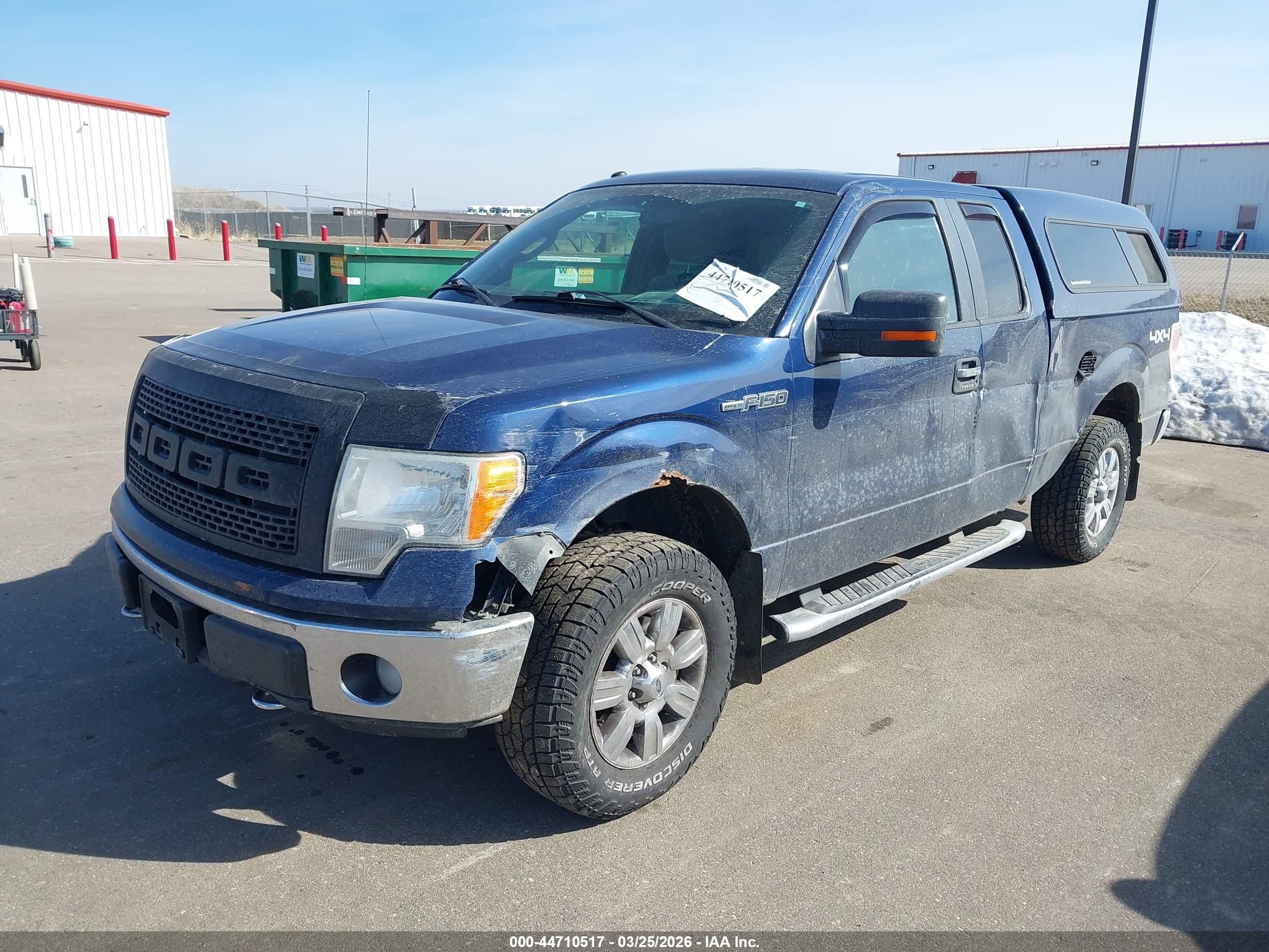 2012 Ford F-150 Xlt Blue vin: 1FTFX1EF0CFB15434