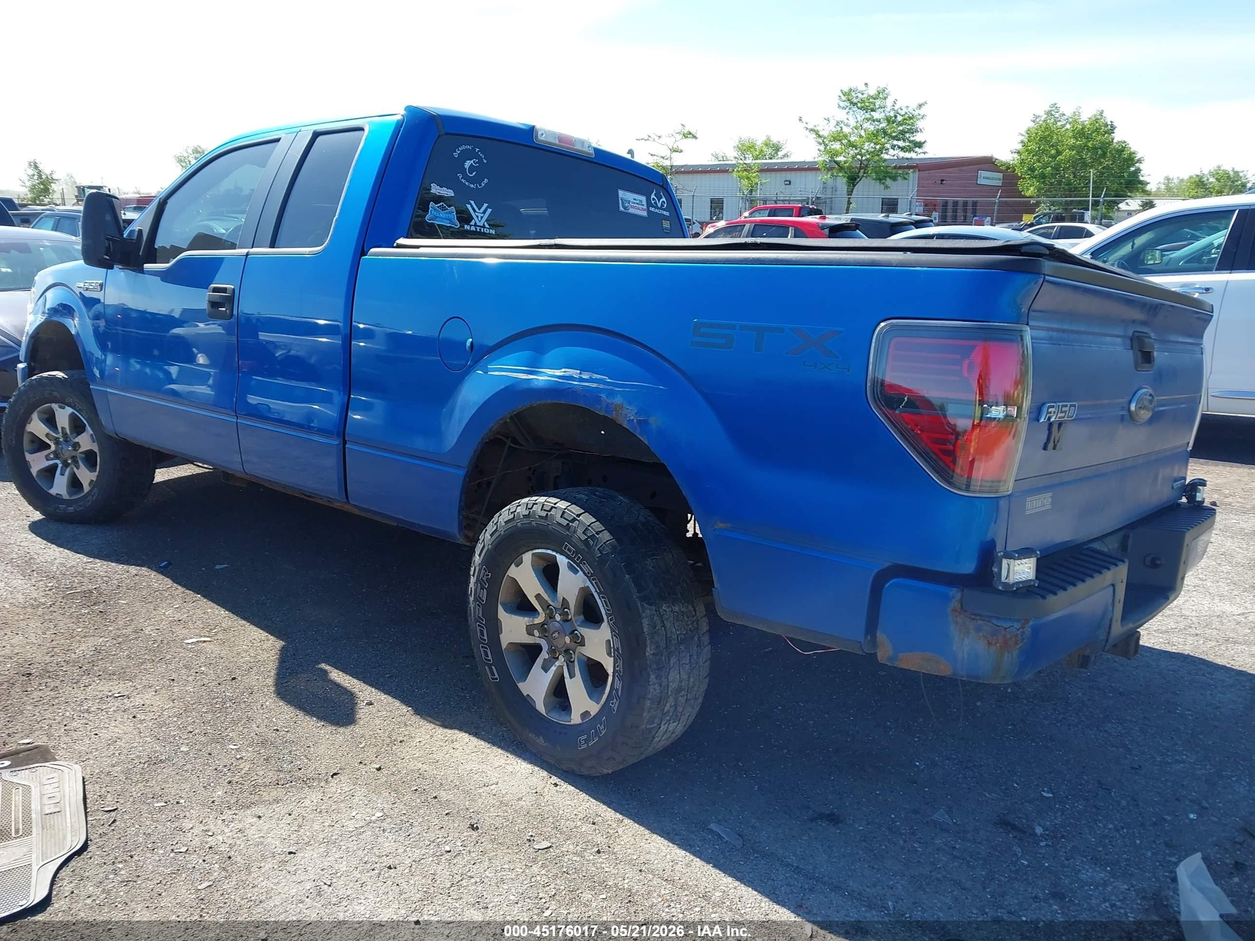2013 Ford F-150 Stx Blue vin: 1FTFX1EF0DFA88026