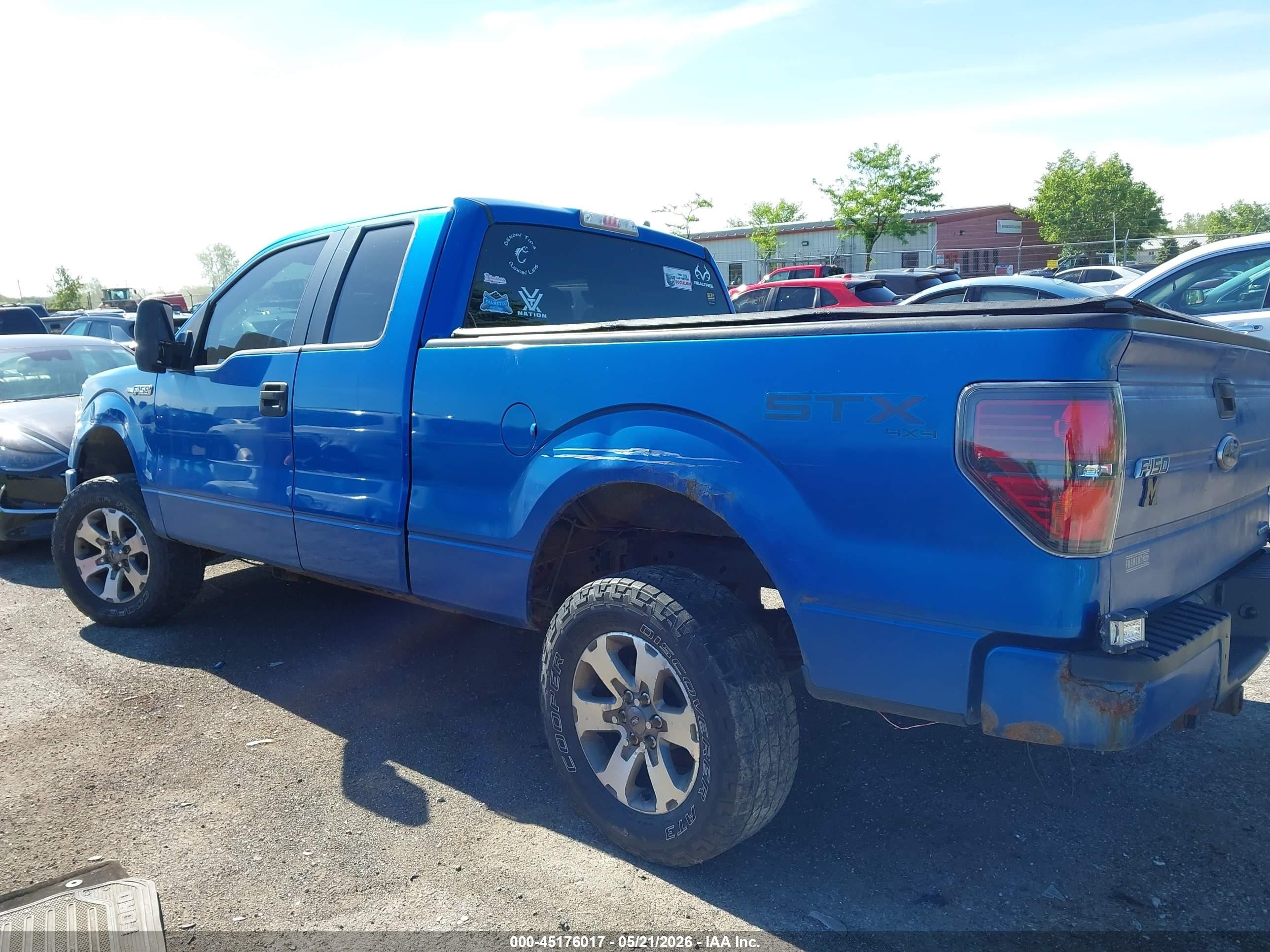 2013 Ford F-150 Stx Blue vin: 1FTFX1EF0DFA88026
