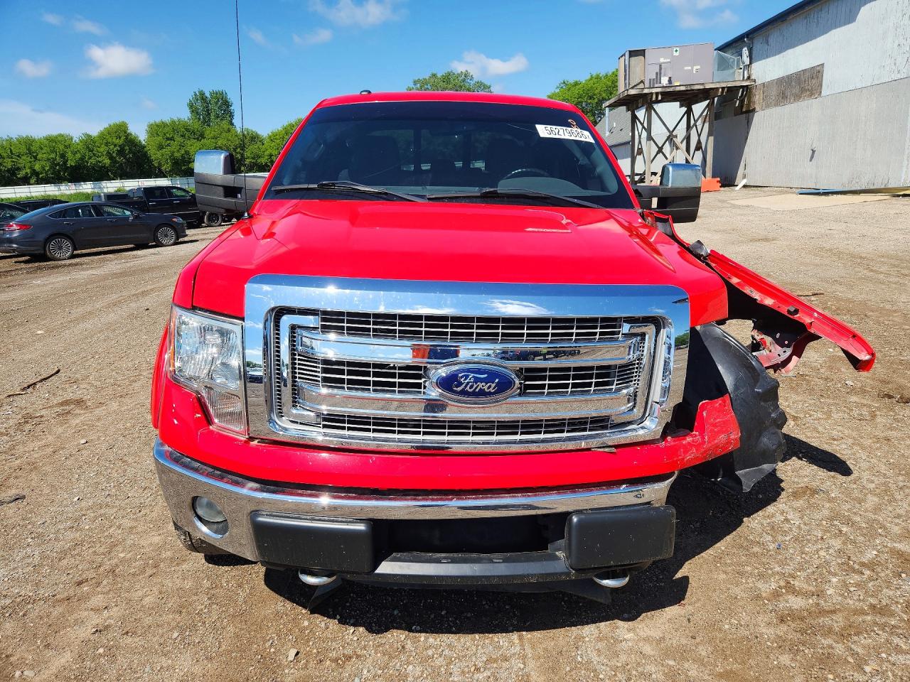 2013 Ford F150 Super Cab Красный vin: 1FTFX1EF0DFB51626