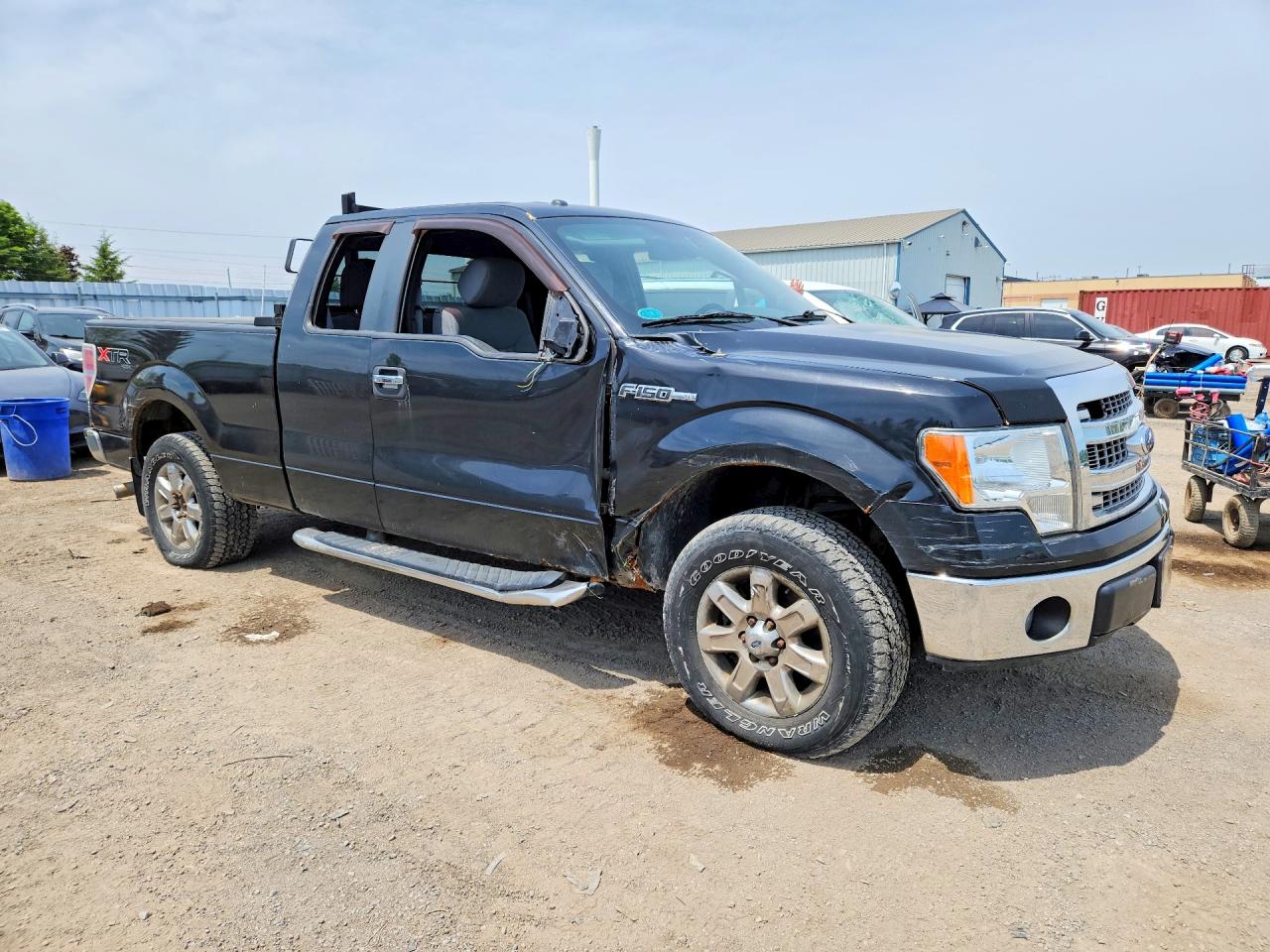 2013 Ford F150 Super Cab Black vin: 1FTFX1EF0DFC00906