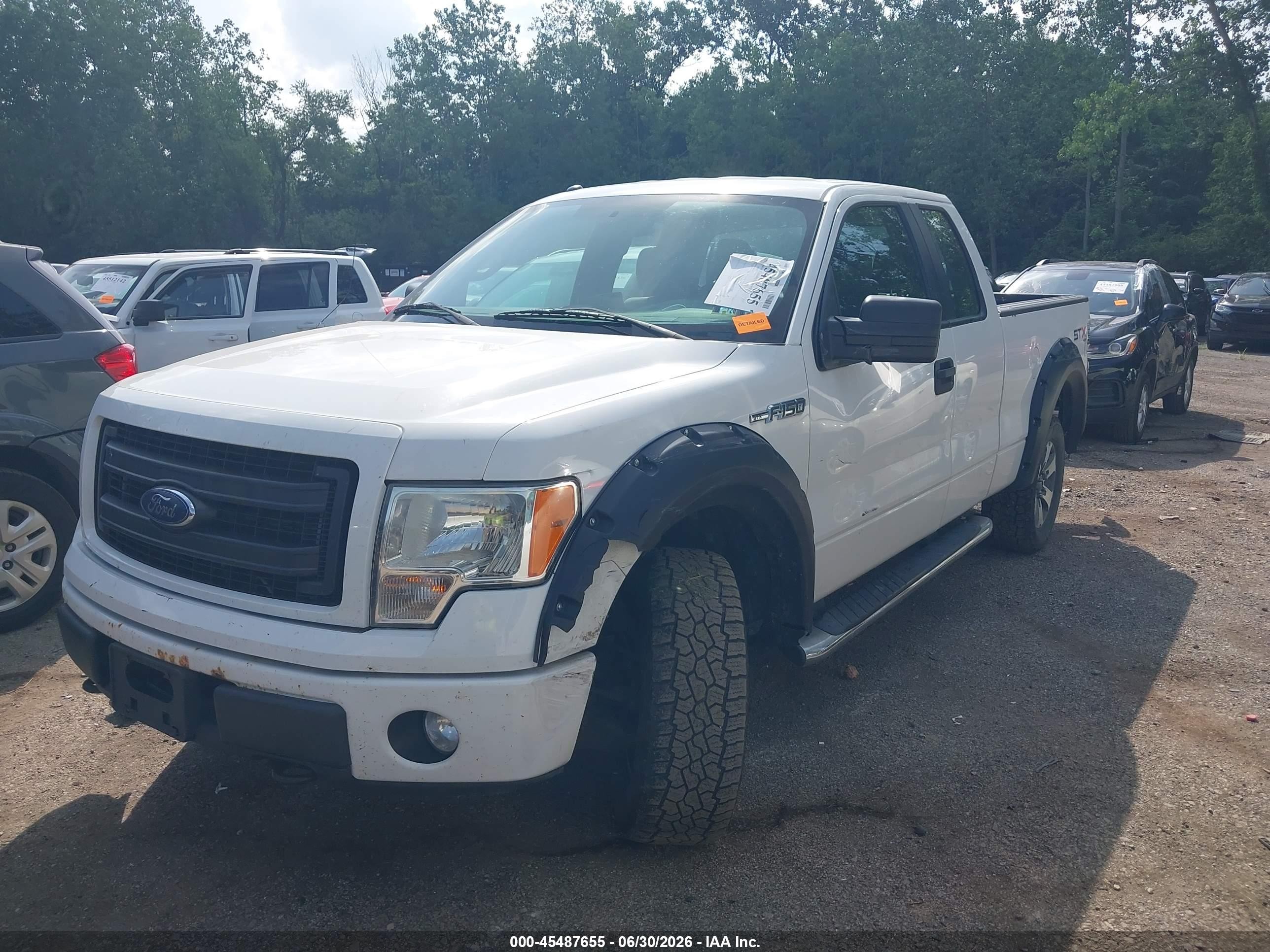 2013 Ford F-150 Fx4/lariat/stx/xl/xlt White vin: 1FTFX1EF0DKF64346