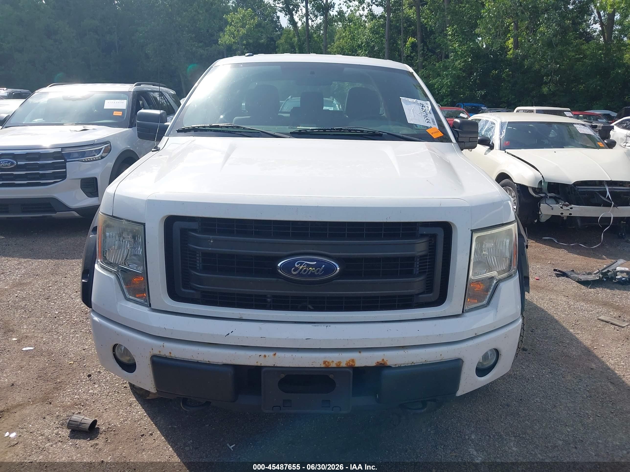 2013 Ford F-150 Fx4/lariat/stx/xl/xlt White vin: 1FTFX1EF0DKF64346