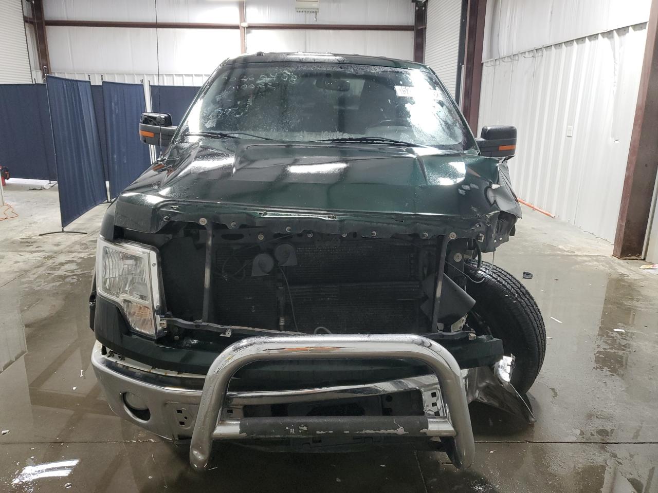 2014 Ford F150 Super Cab Green vin: 1FTFX1EF0EFA65735 Damage: Hood, Severe Damage, Replacement Required