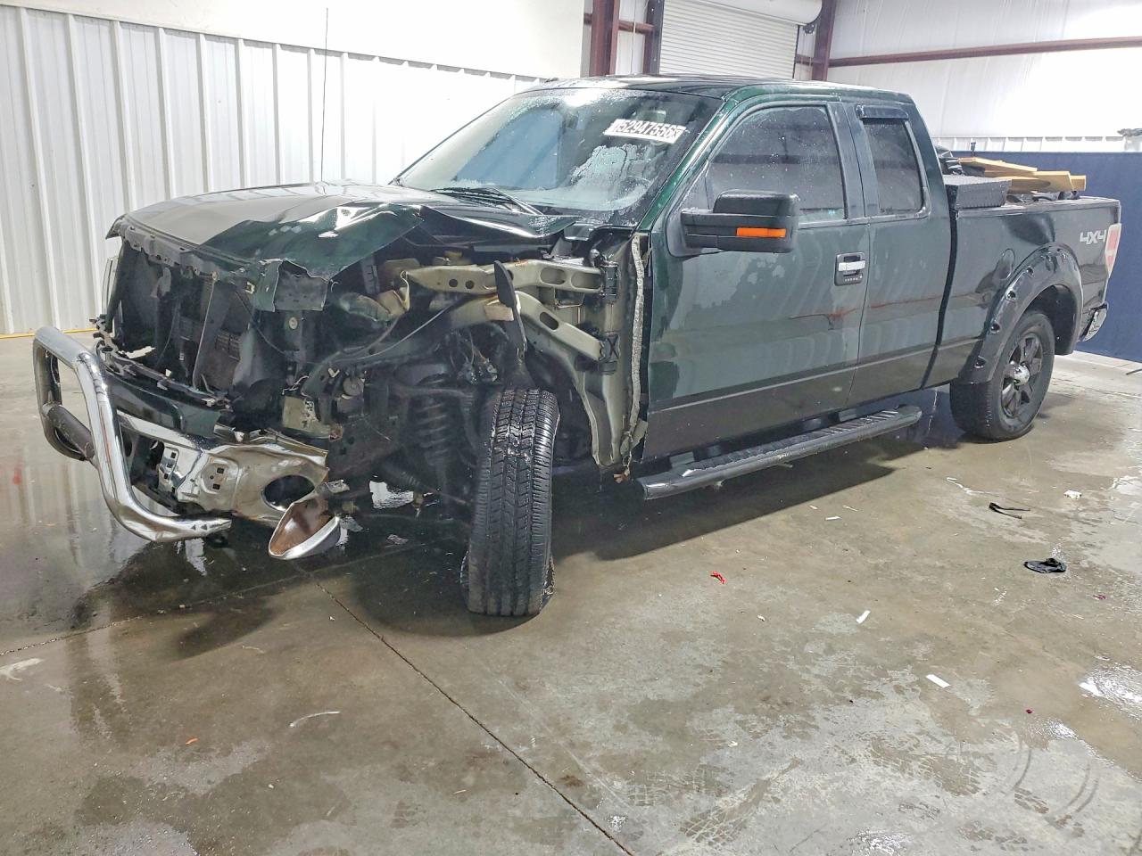 2014 Ford F150 Super Cab Green vin: 1FTFX1EF0EFA65735