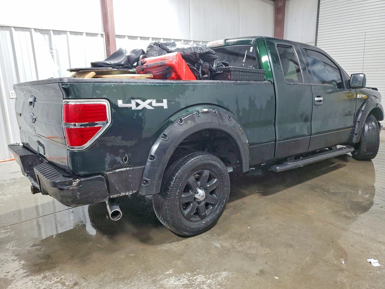 2014 Ford F150 Super Cab Green vin: 1FTFX1EF0EFA65735