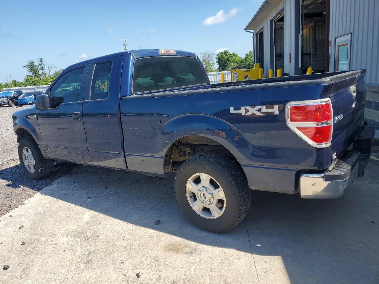 2014 Ford F150 Super Cab Blue vin: 1FTFX1EF0EFB33144